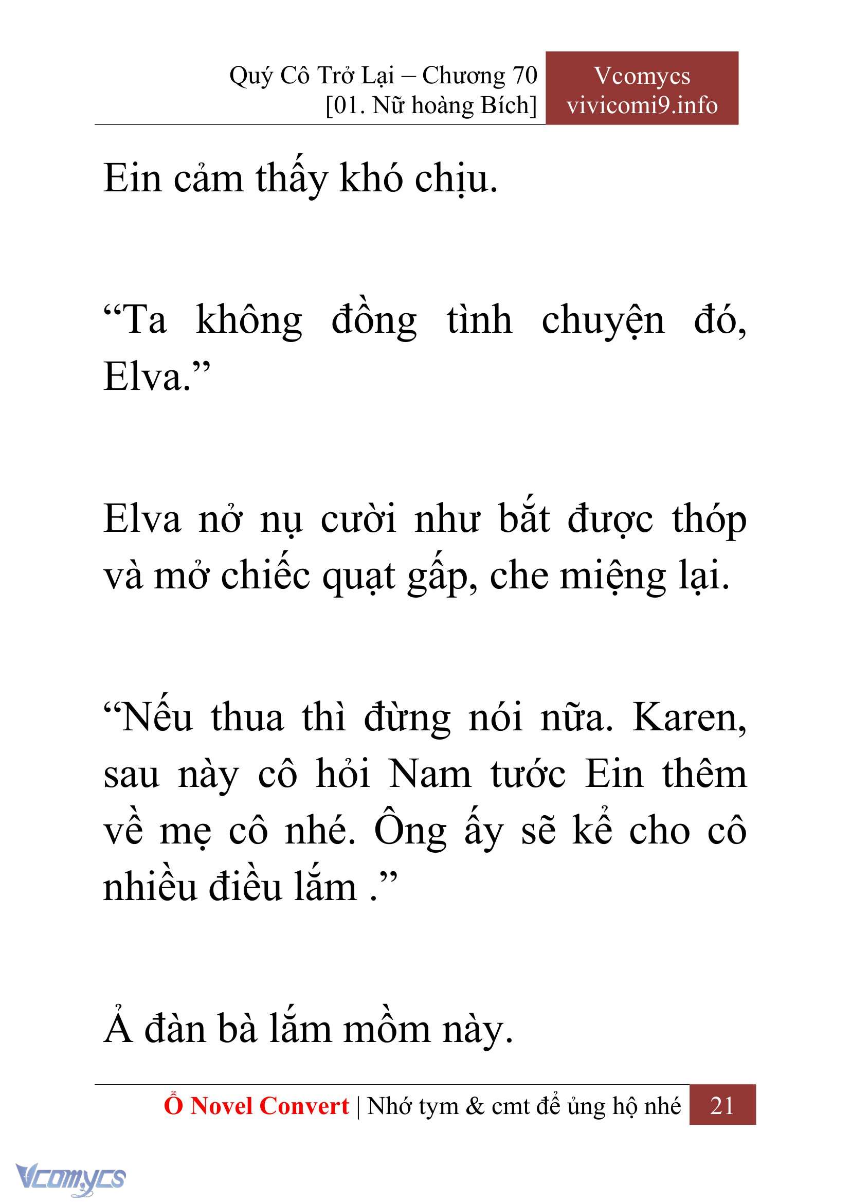 [Novel] Quý Cô Trở Lại Chapter 70 - Trang 24