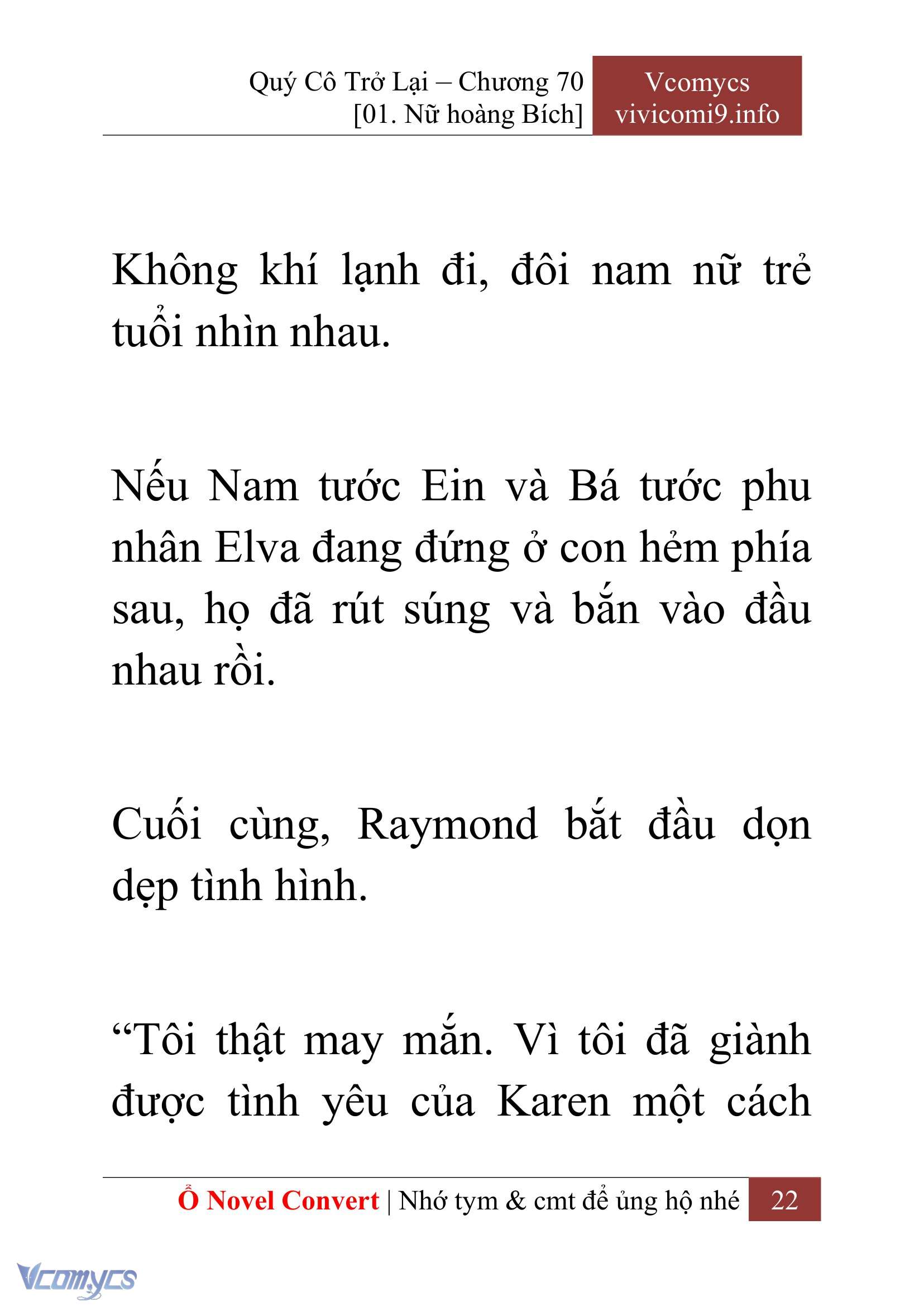 [Novel] Quý Cô Trở Lại Chapter 70 - Trang 25
