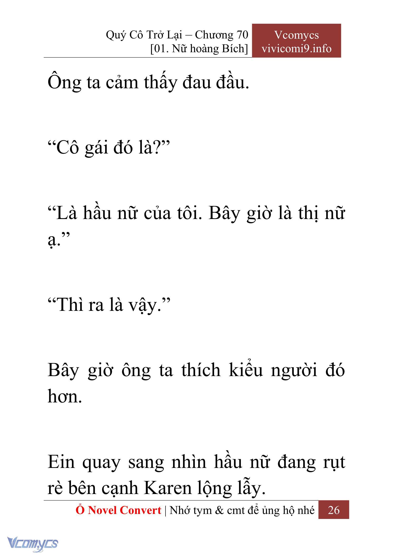[Novel] Quý Cô Trở Lại Chapter 70 - Trang 29