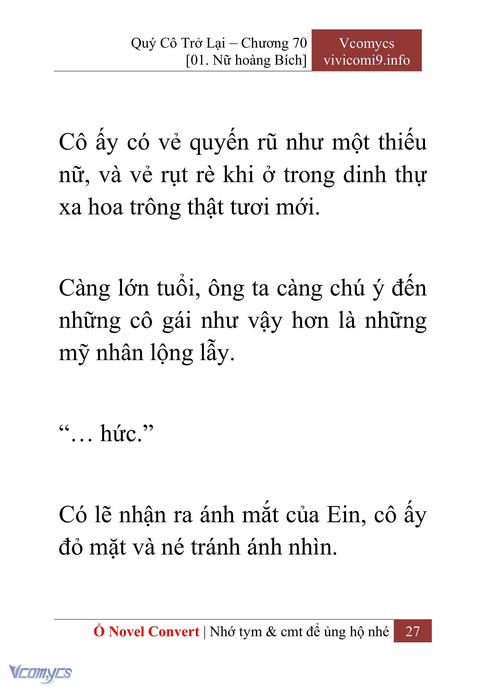[Novel] Quý Cô Trở Lại Chapter 70 - Trang 30