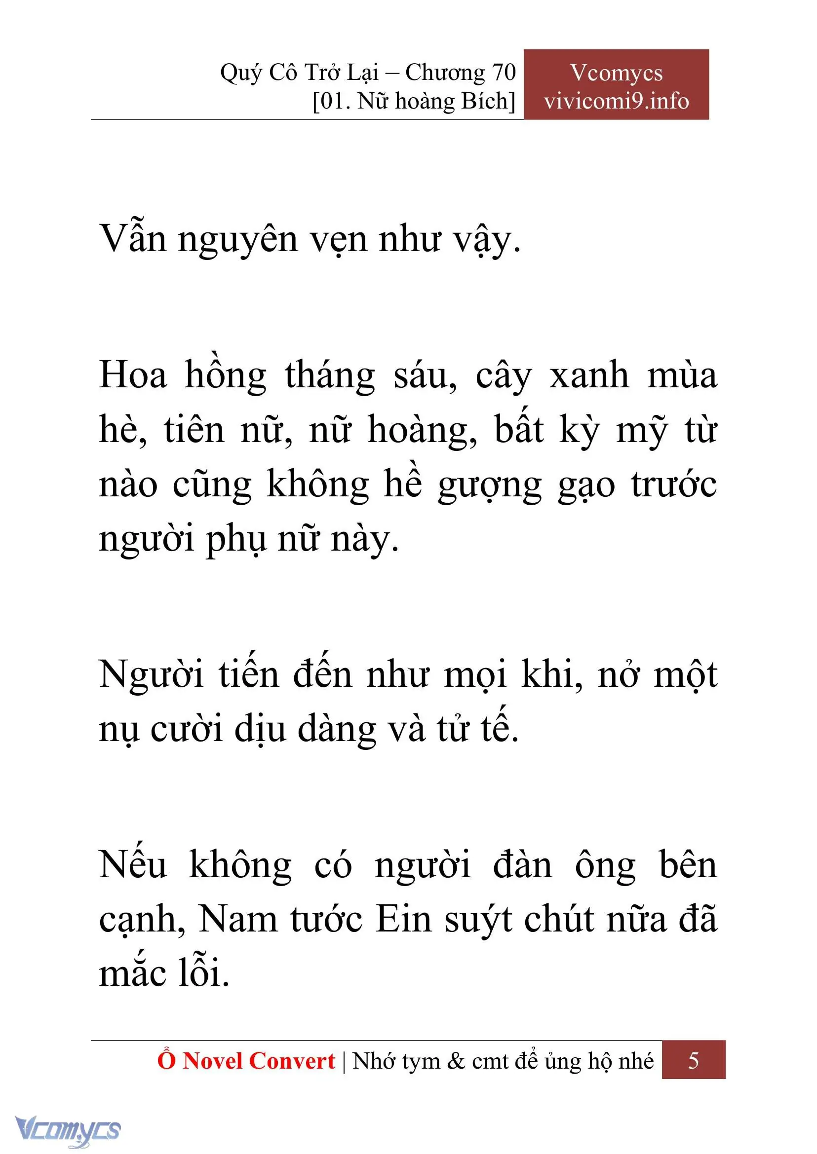 [Novel] Quý Cô Trở Lại Chapter 70 - Trang 8