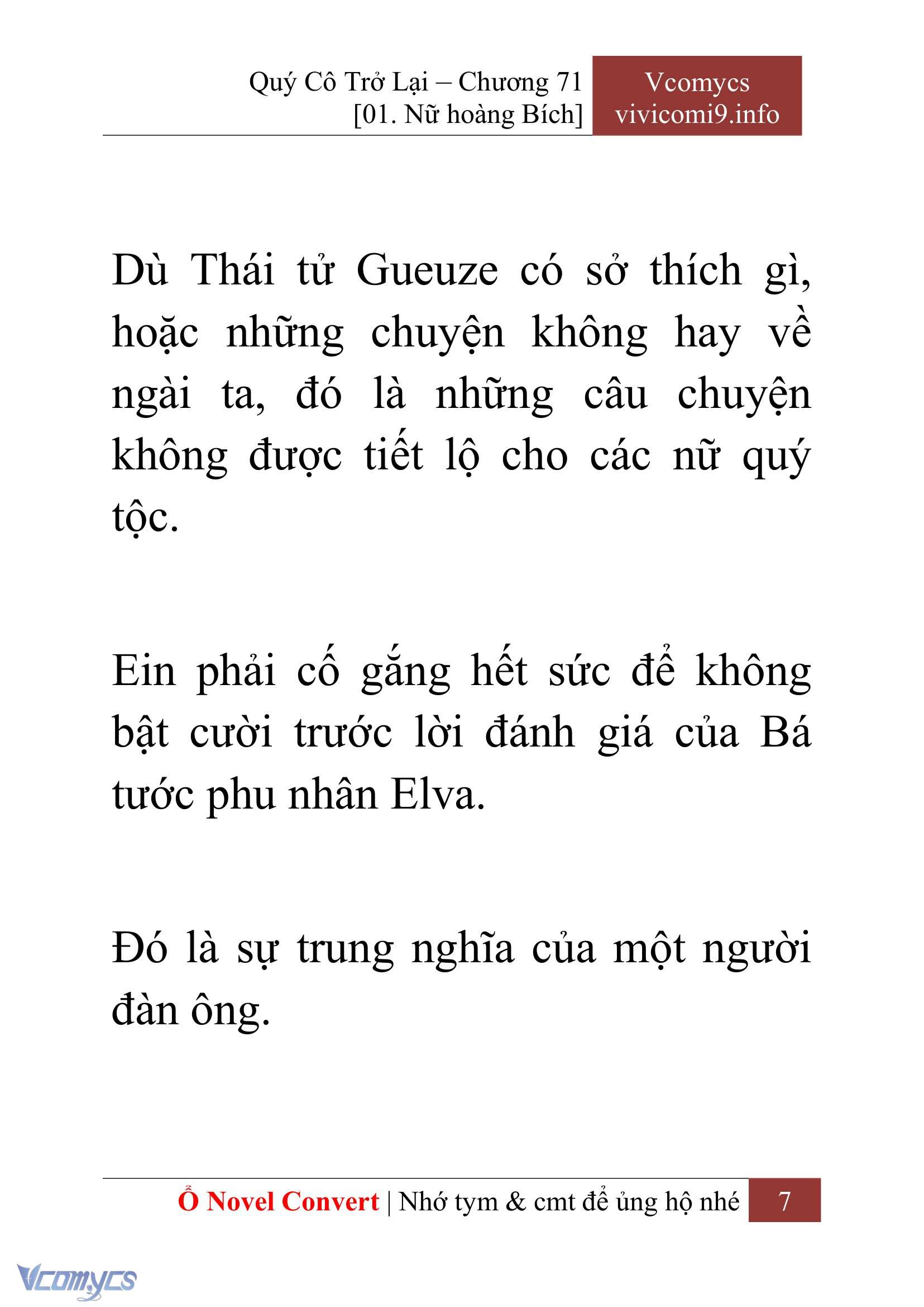 [Novel] Quý Cô Trở Lại Chapter 71 - Trang 10