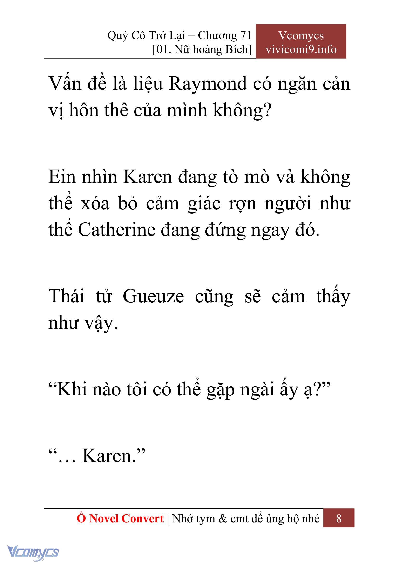 [Novel] Quý Cô Trở Lại Chapter 71 - Trang 11
