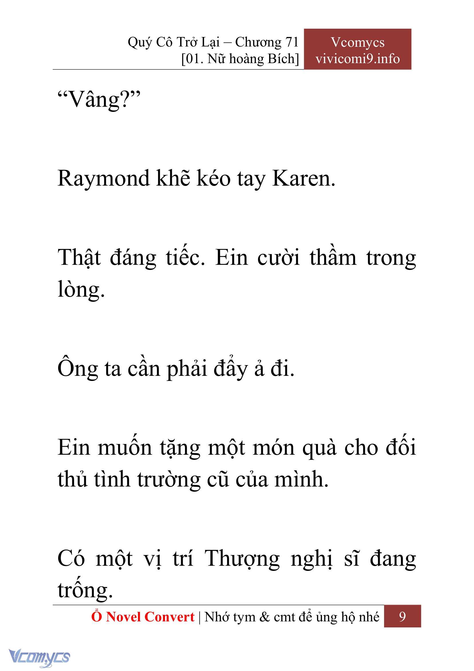 [Novel] Quý Cô Trở Lại Chapter 71 - Trang 12