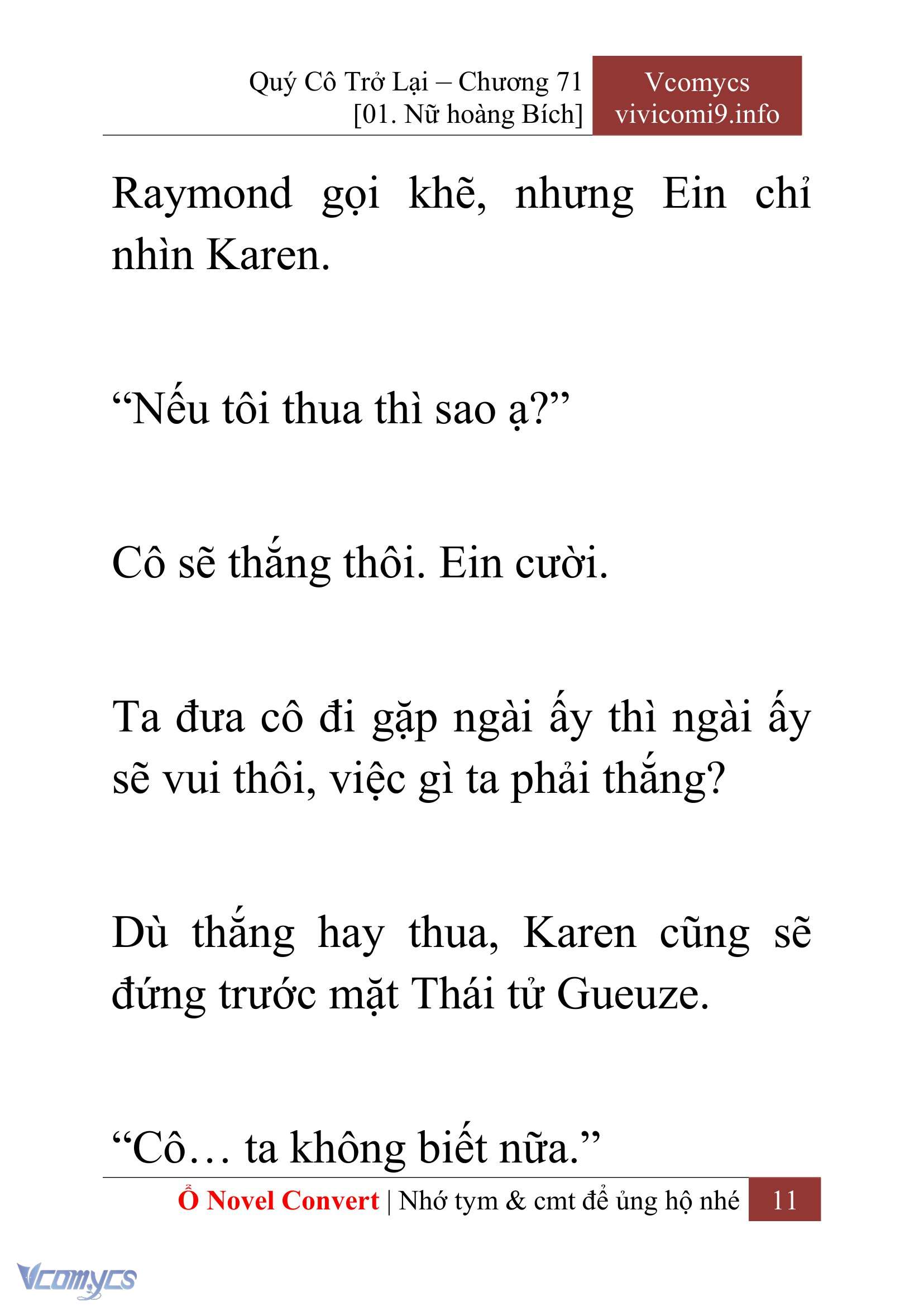 [Novel] Quý Cô Trở Lại Chapter 71 - Trang 14