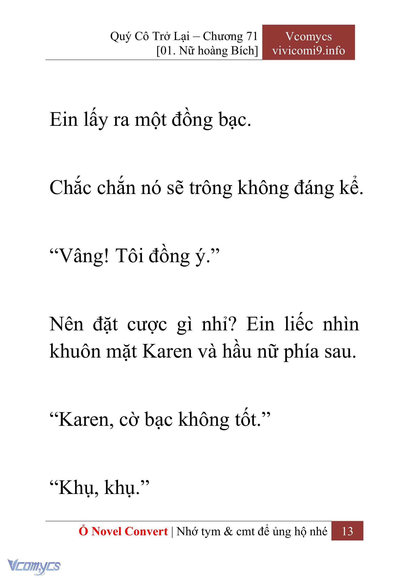 [Novel] Quý Cô Trở Lại Chapter 71 - Trang 16