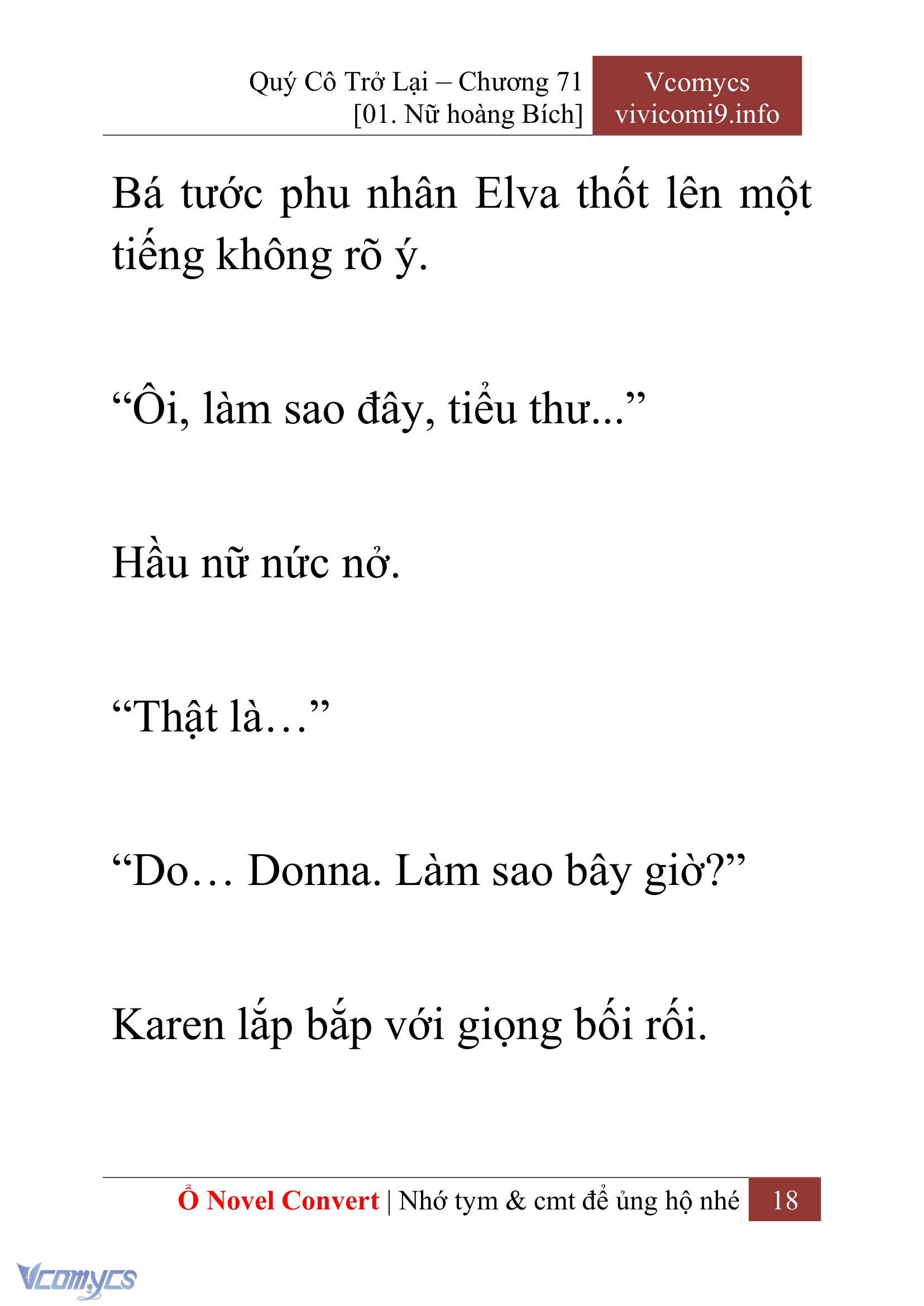 [Novel] Quý Cô Trở Lại Chapter 71 - Trang 21