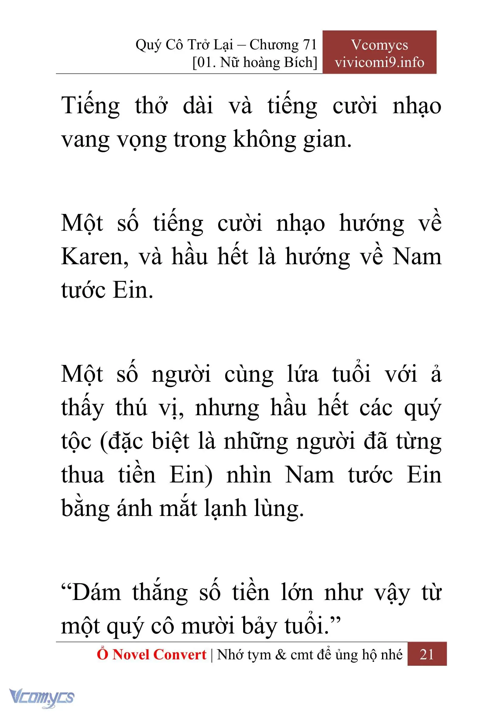[Novel] Quý Cô Trở Lại Chapter 71 - Trang 24