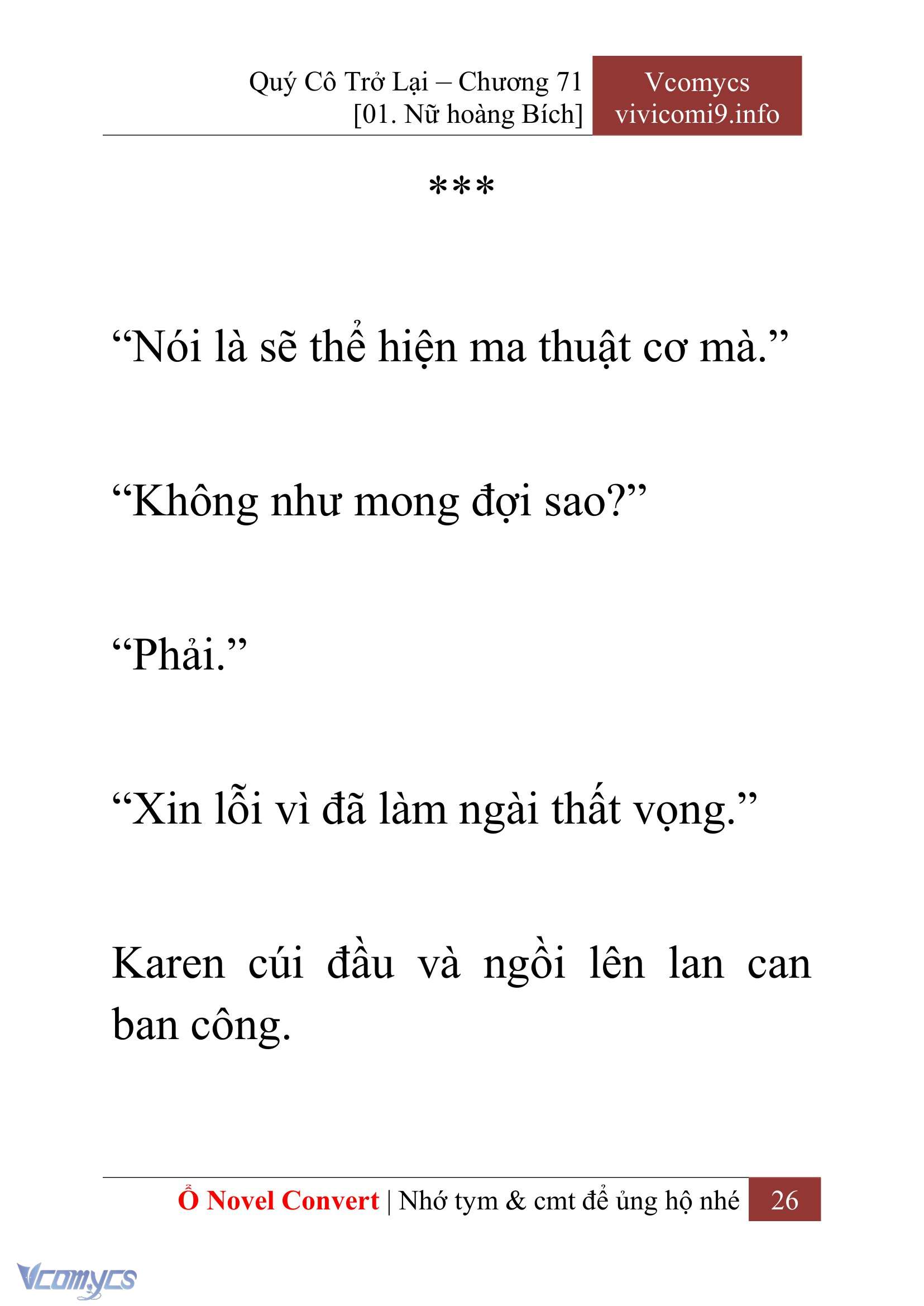 [Novel] Quý Cô Trở Lại Chapter 71 - Trang 29