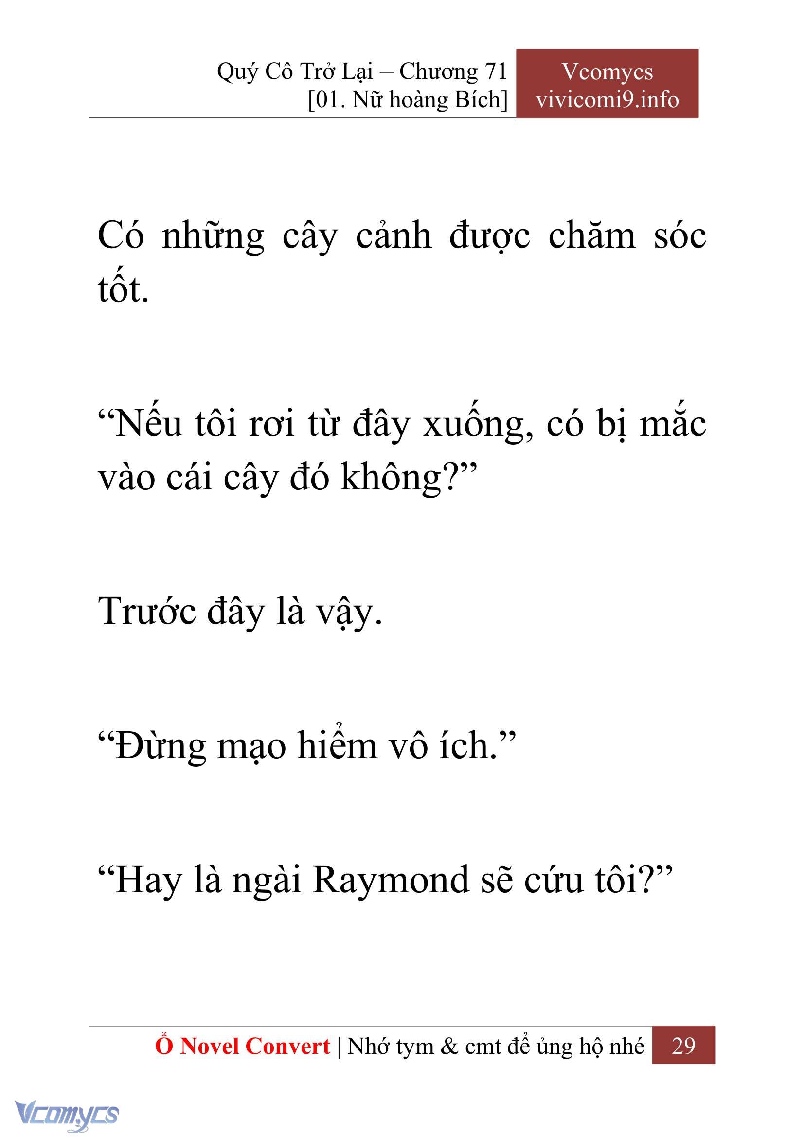 [Novel] Quý Cô Trở Lại Chapter 71 - Trang 32