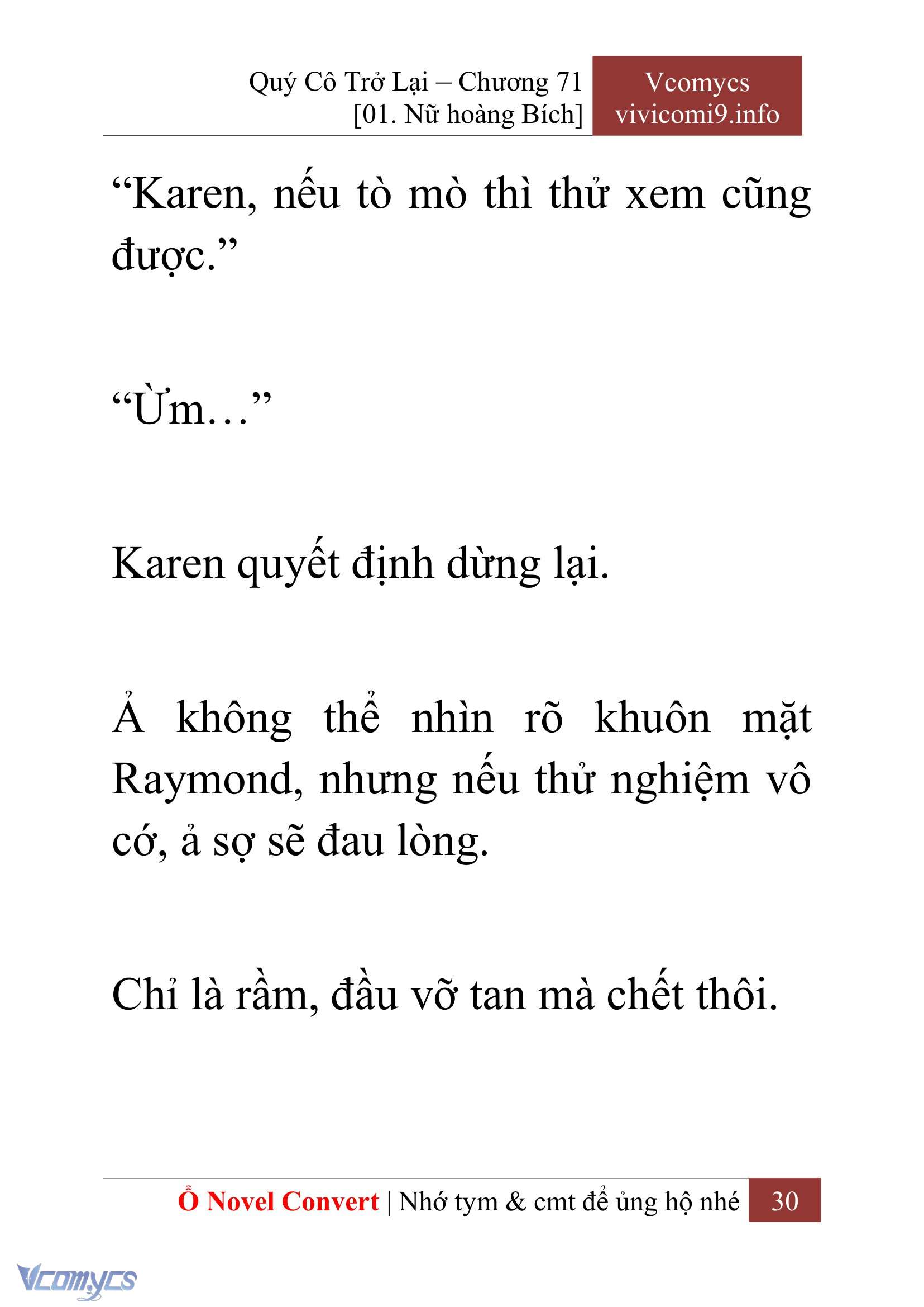 [Novel] Quý Cô Trở Lại Chapter 71 - Trang 33