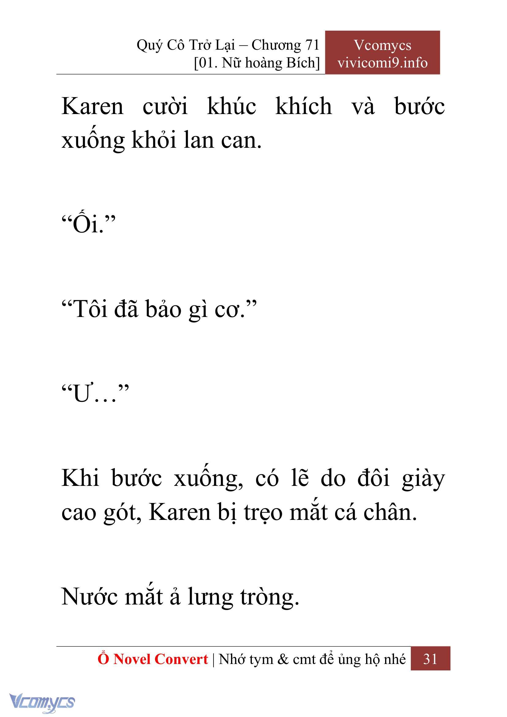 [Novel] Quý Cô Trở Lại Chapter 71 - Trang 34