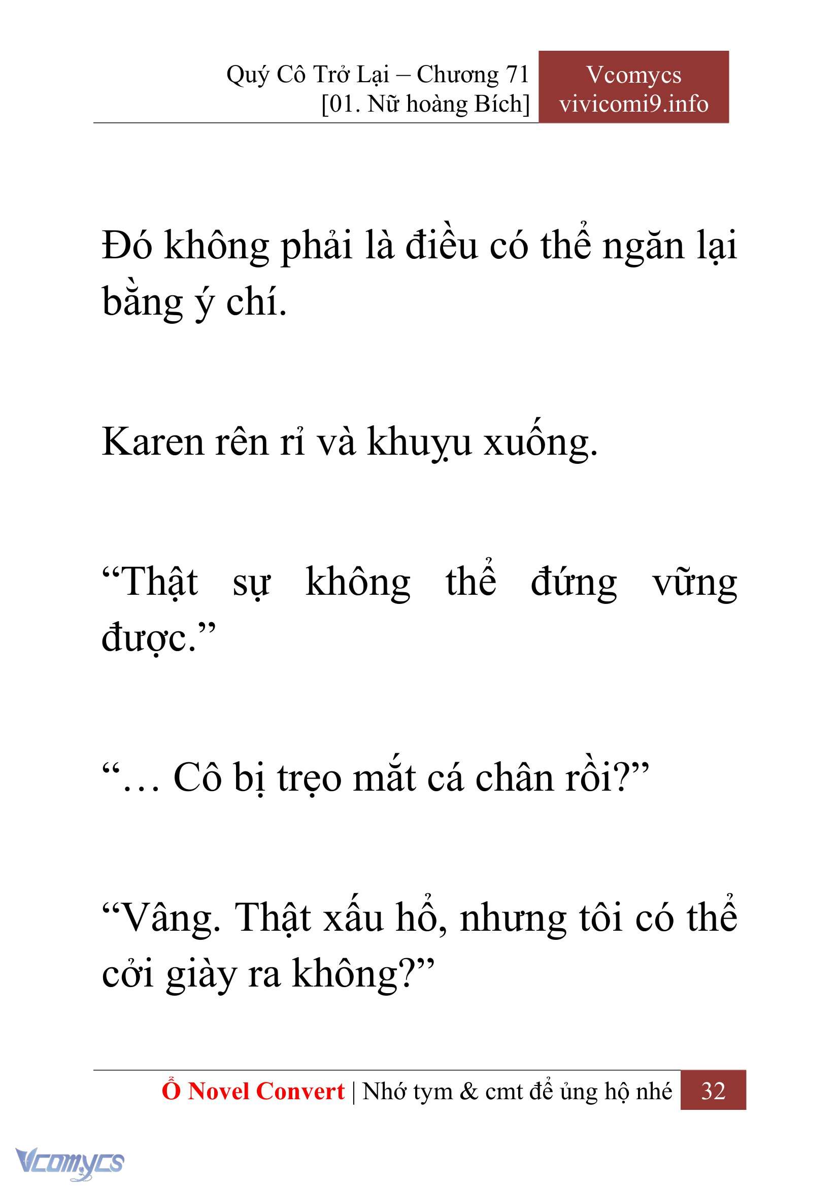 [Novel] Quý Cô Trở Lại Chapter 71 - Trang 35