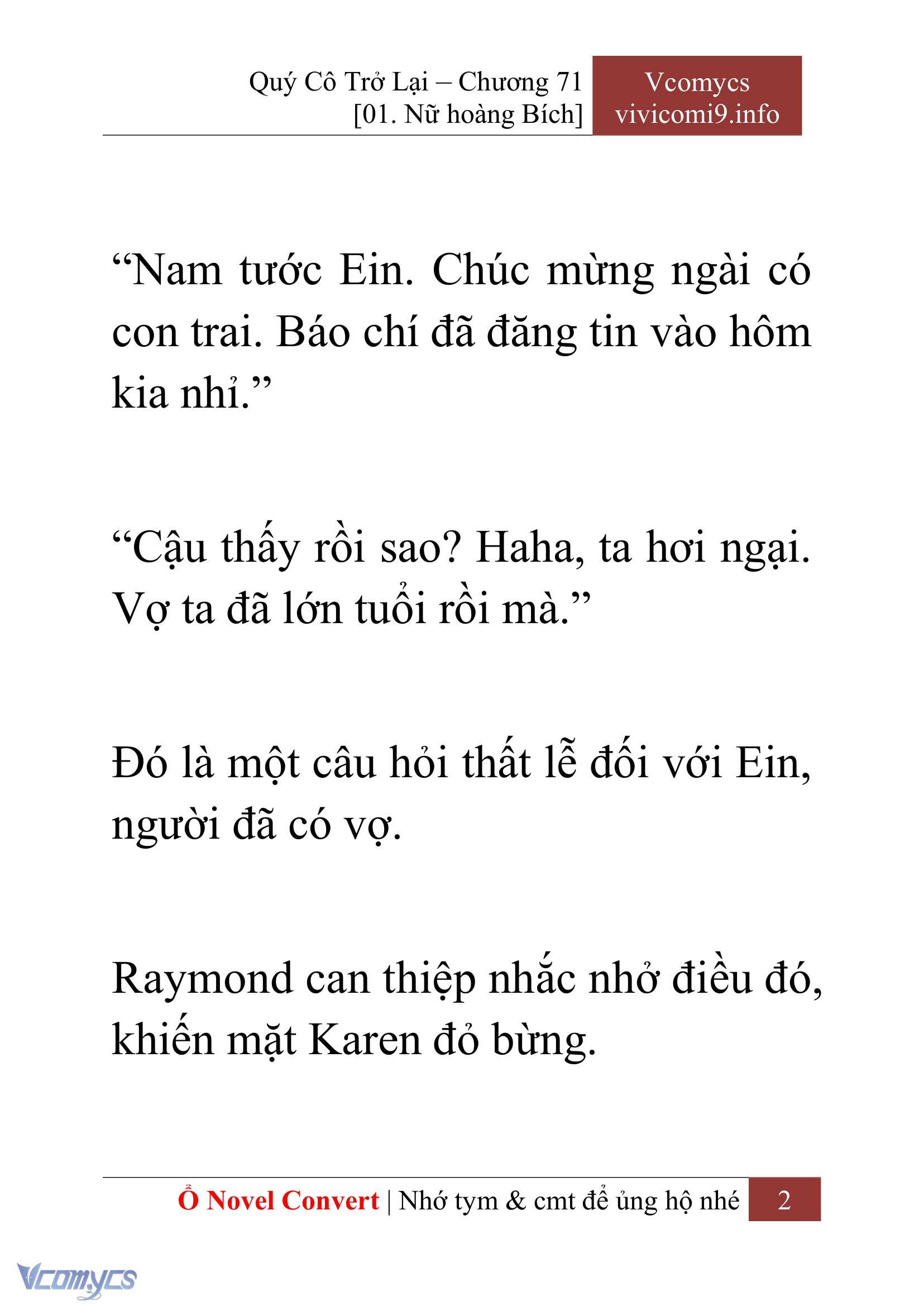 [Novel] Quý Cô Trở Lại Chapter 71 - Trang 5