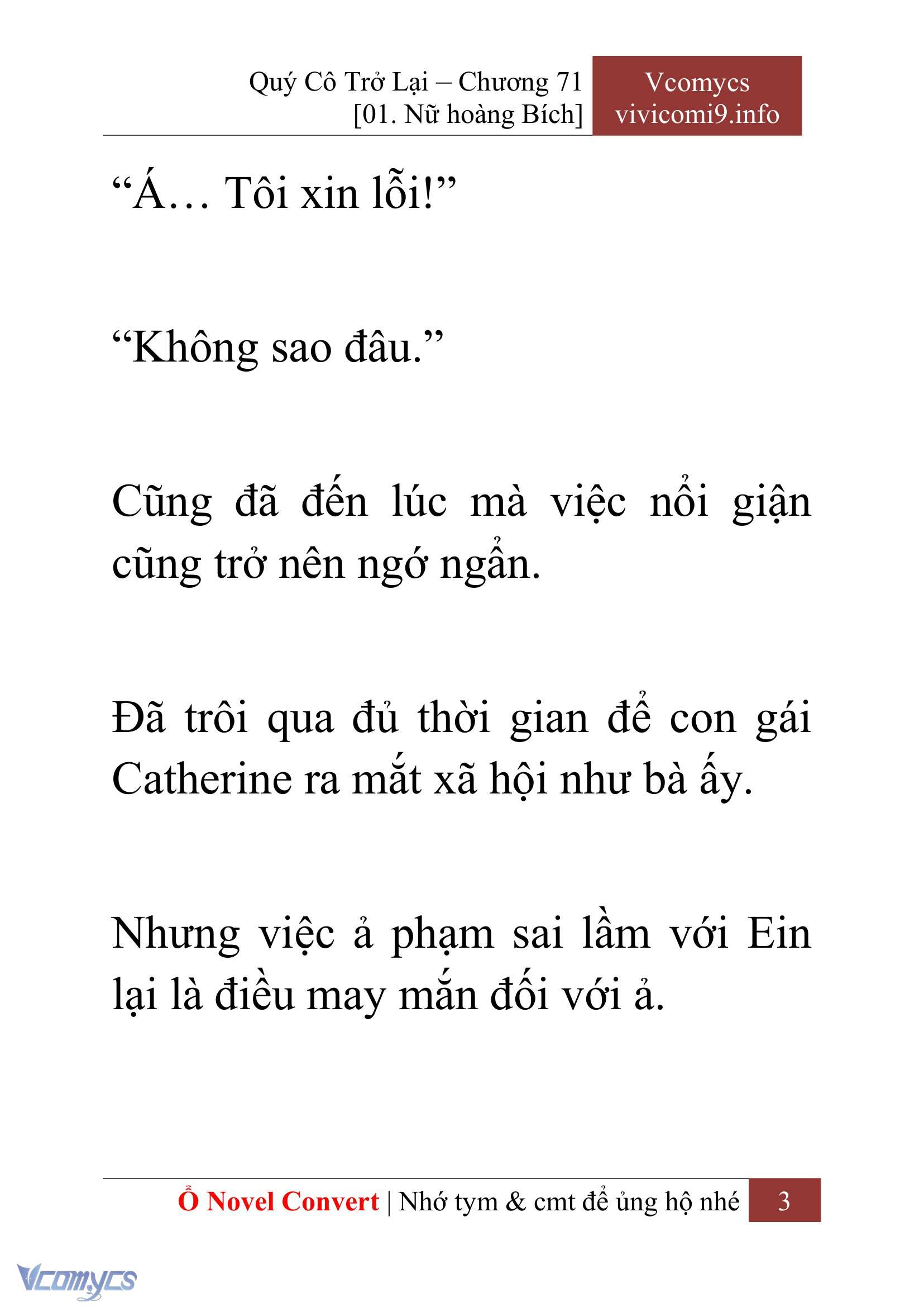 [Novel] Quý Cô Trở Lại Chapter 71 - Trang 6