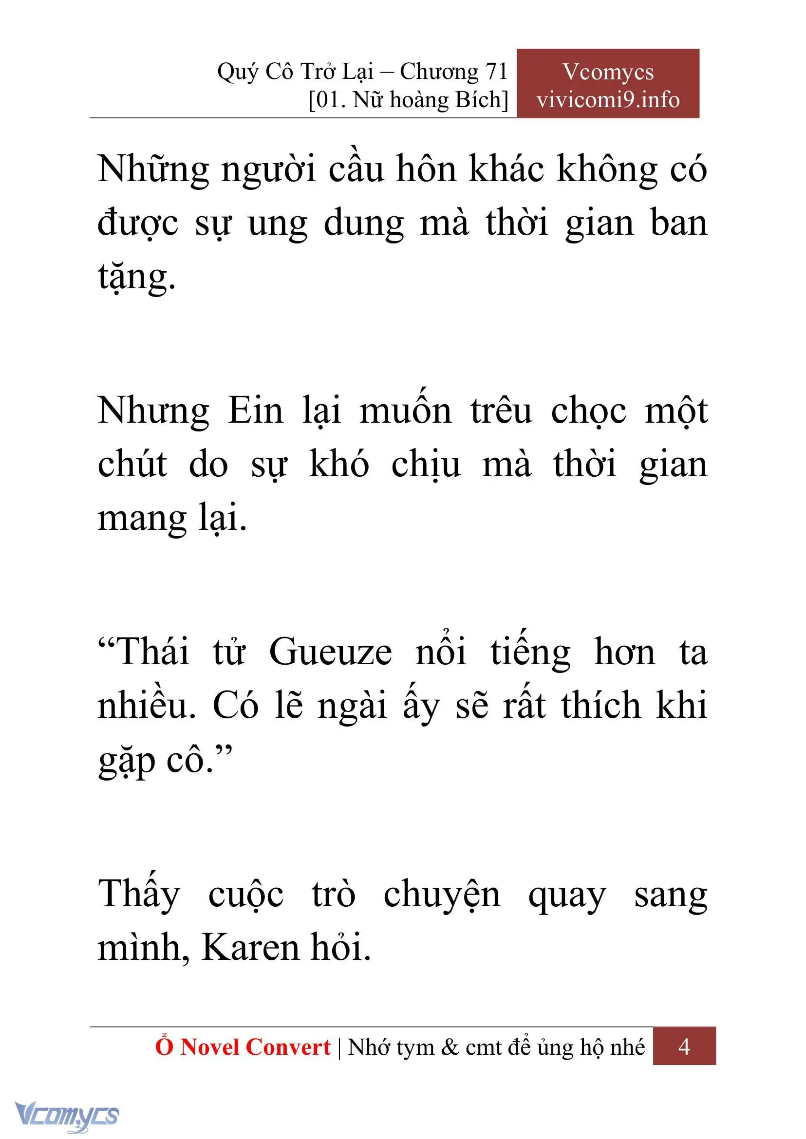 [Novel] Quý Cô Trở Lại Chapter 71 - Trang 7