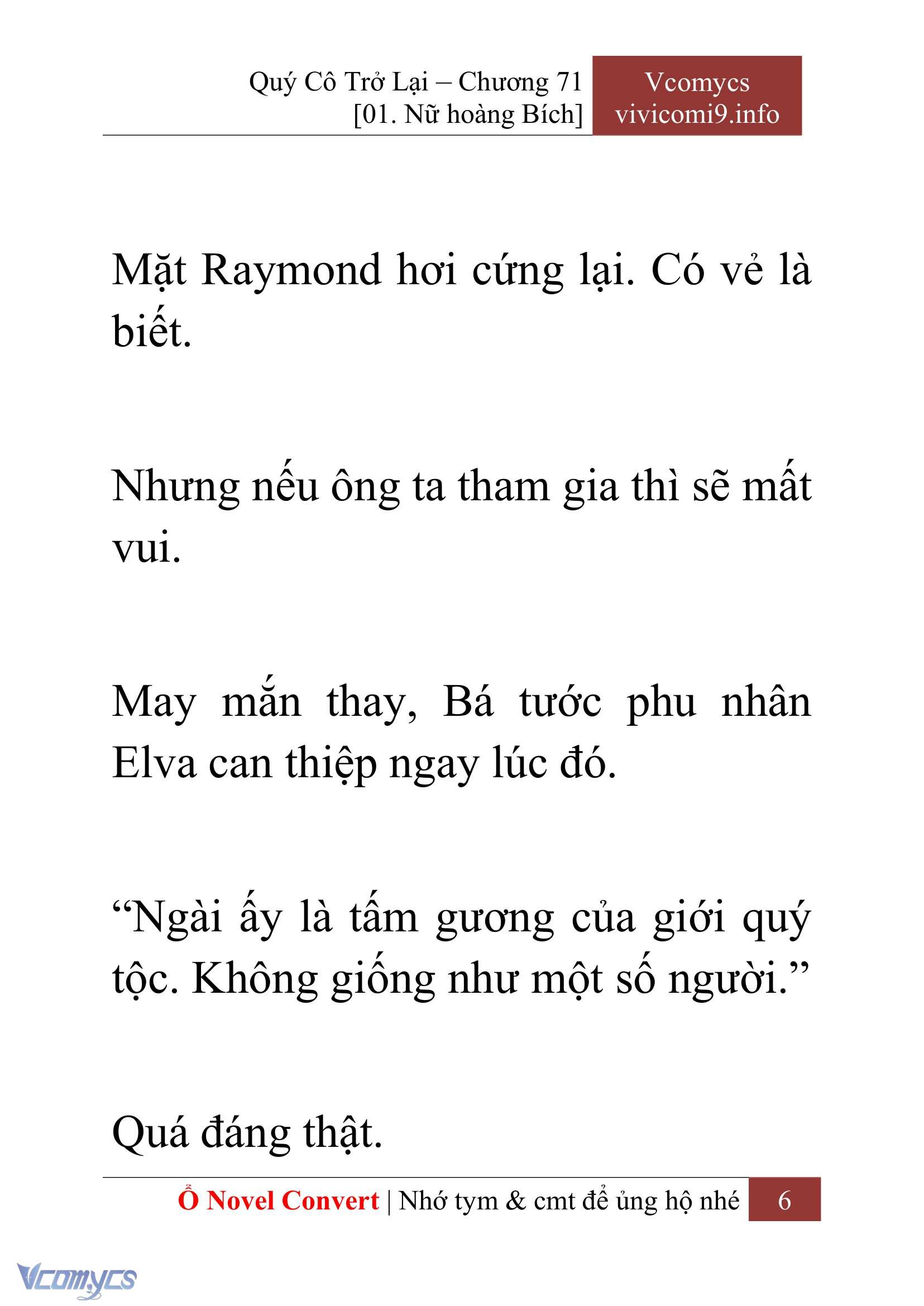 [Novel] Quý Cô Trở Lại Chapter 71 - Trang 9
