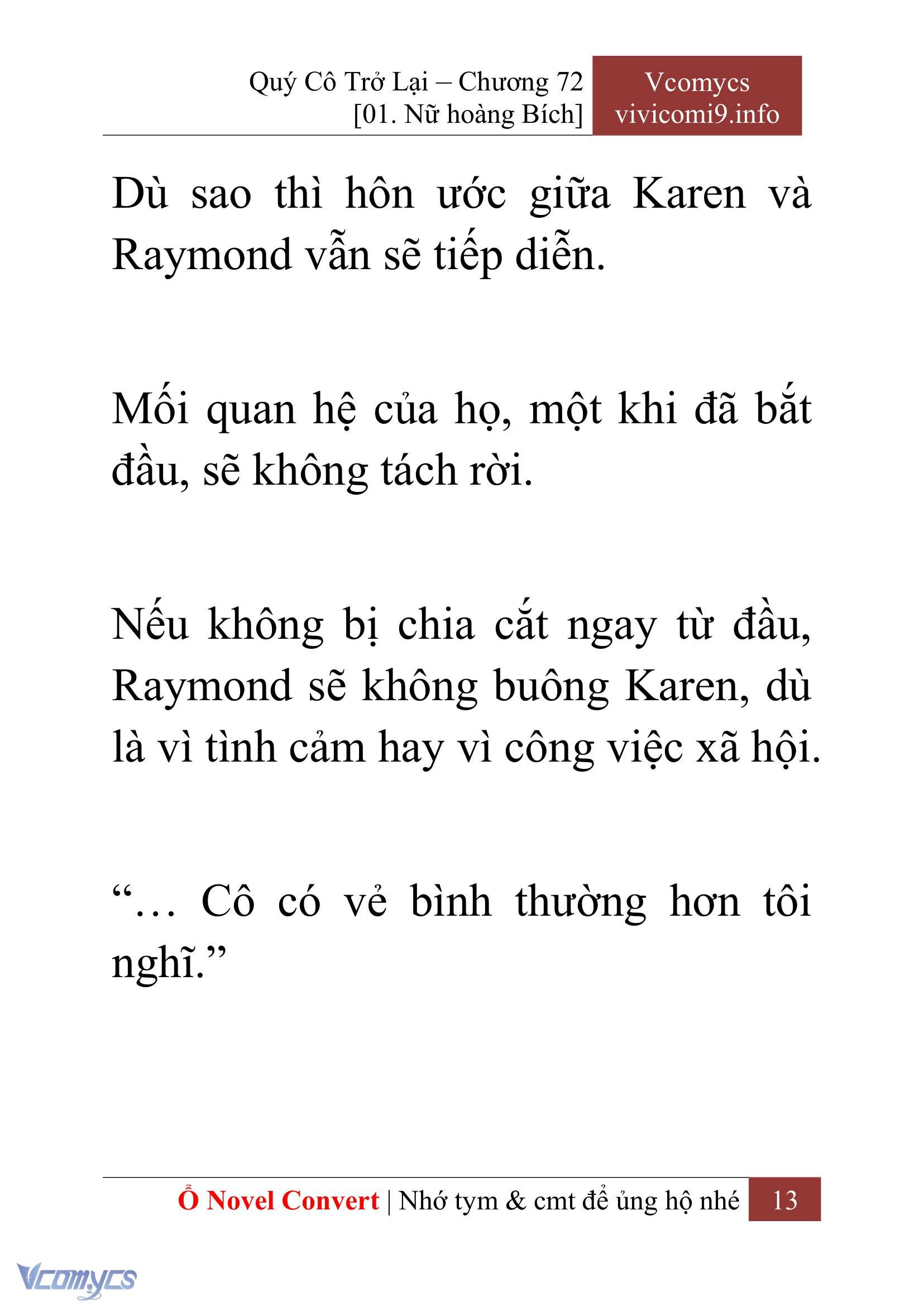 [Novel] Quý Cô Trở Lại Chapter 72 - Trang 16