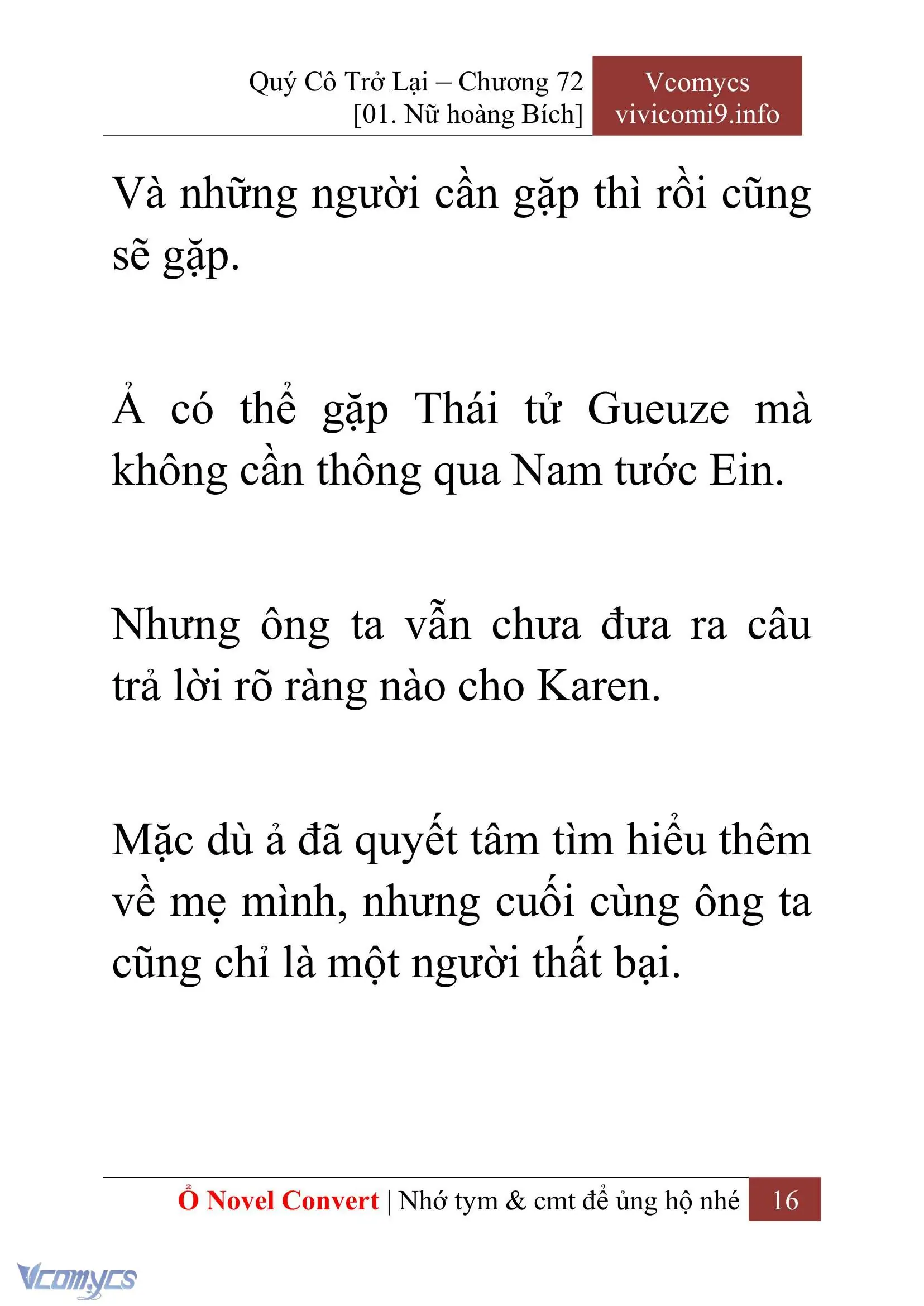 [Novel] Quý Cô Trở Lại Chapter 72 - Trang 19