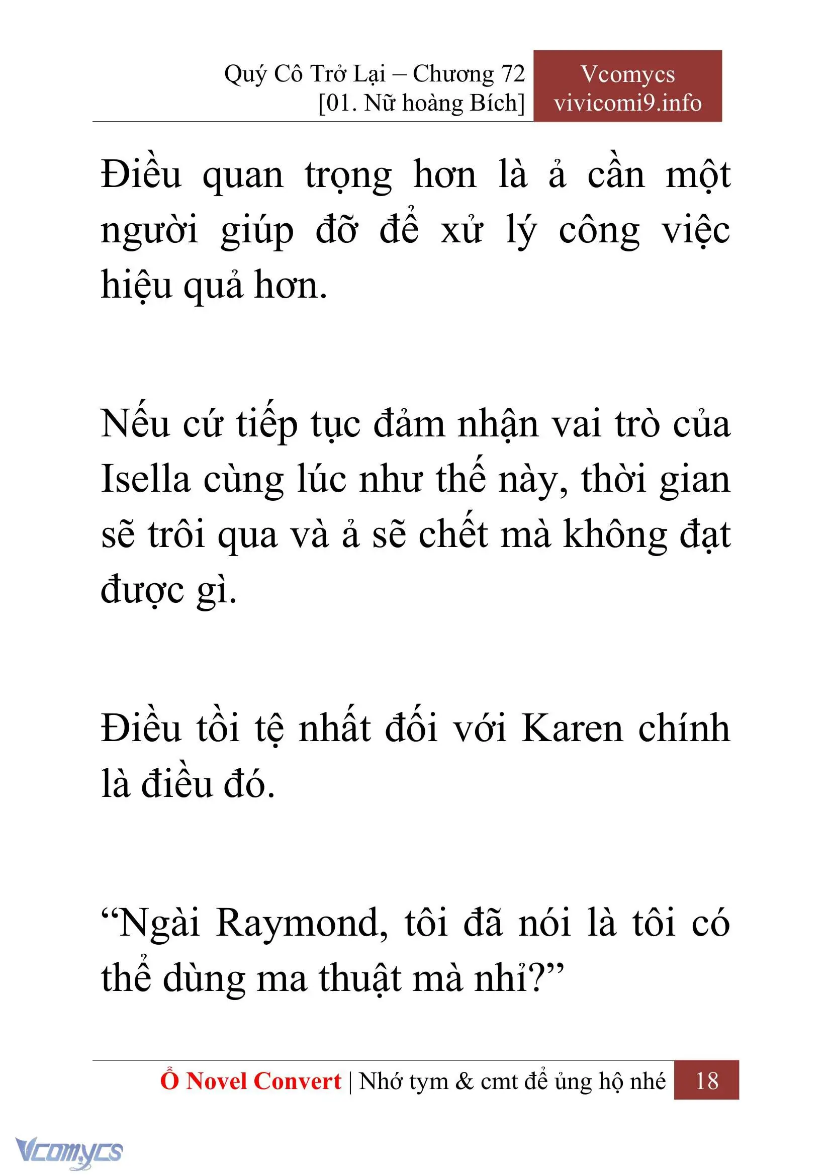 [Novel] Quý Cô Trở Lại Chapter 72 - Trang 21