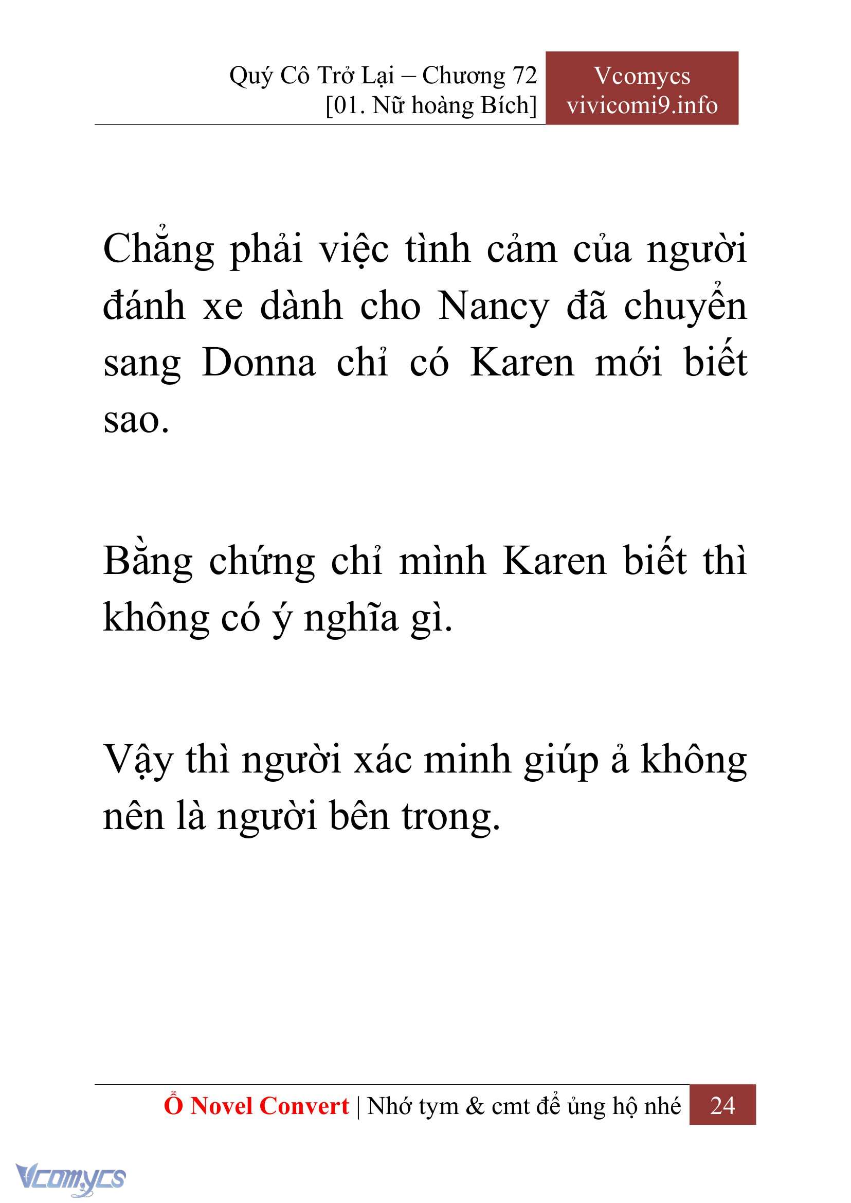 [Novel] Quý Cô Trở Lại Chapter 72 - Trang 27