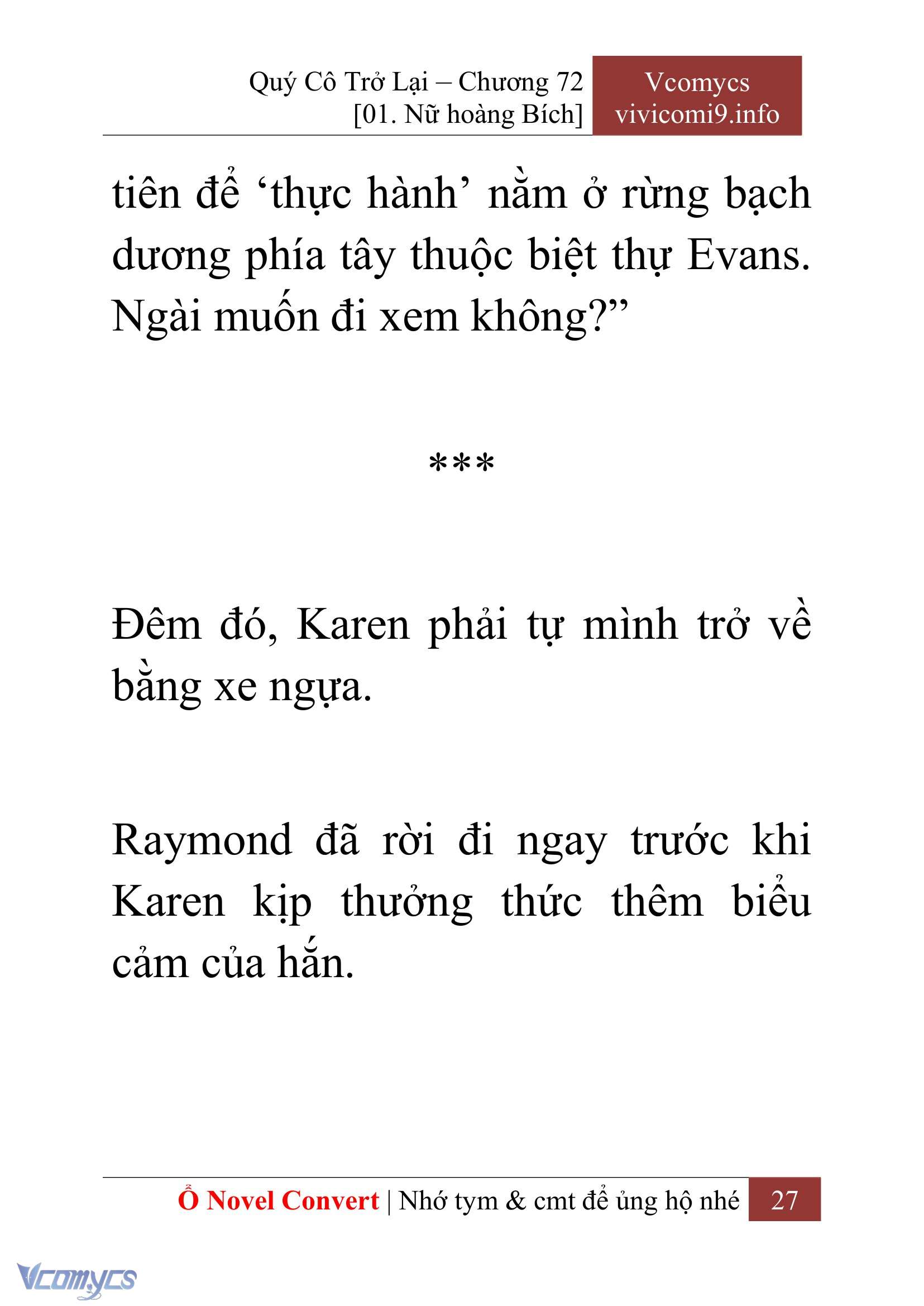 [Novel] Quý Cô Trở Lại Chapter 72 - Trang 30