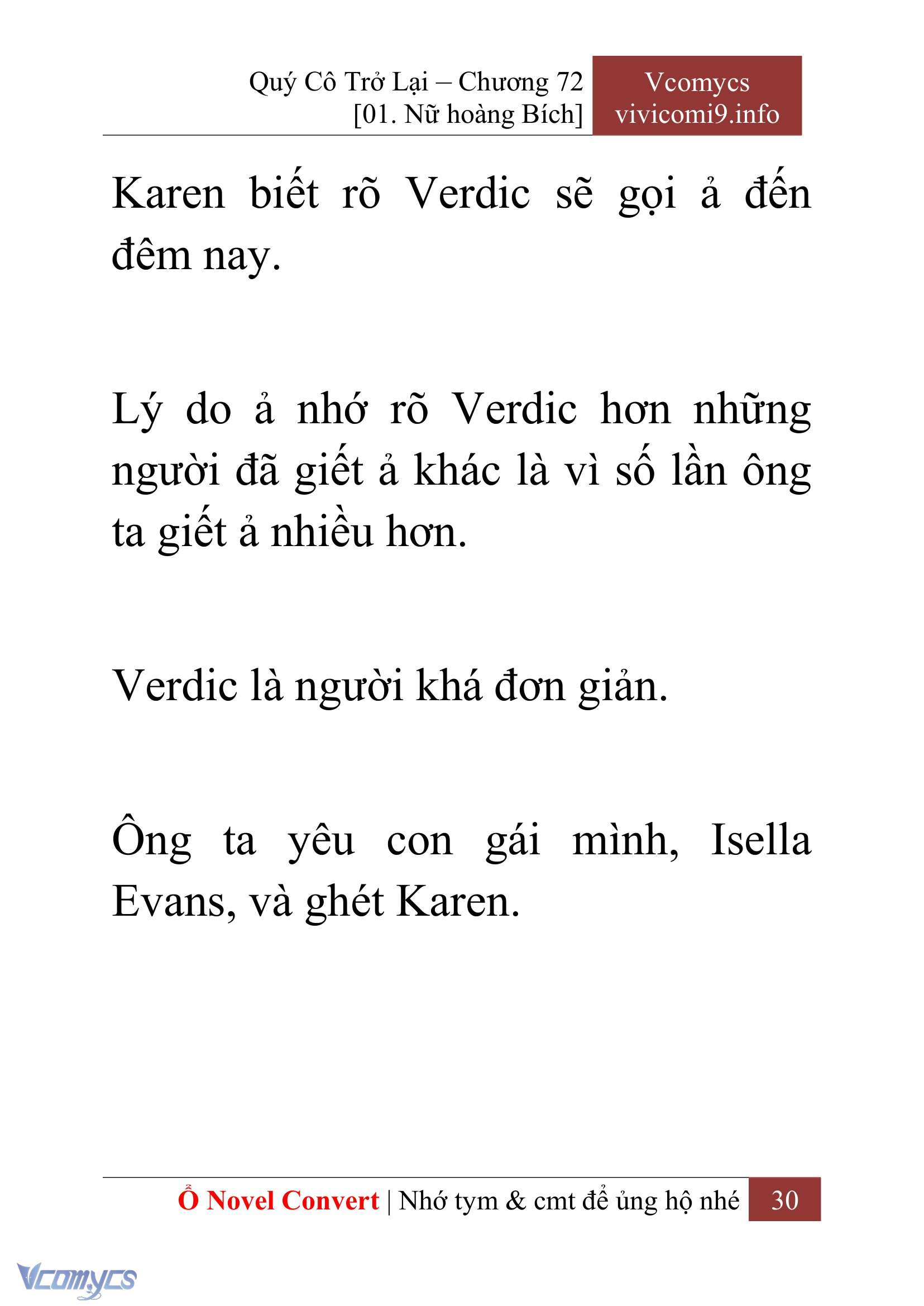 [Novel] Quý Cô Trở Lại Chapter 72 - Trang 33