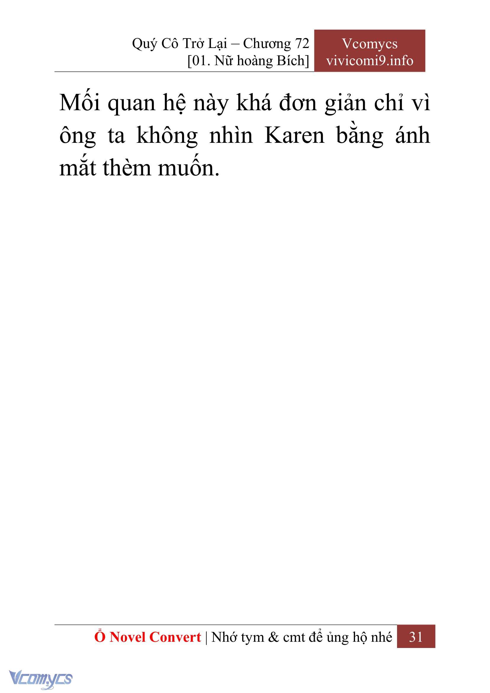 [Novel] Quý Cô Trở Lại Chapter 72 - Trang 34