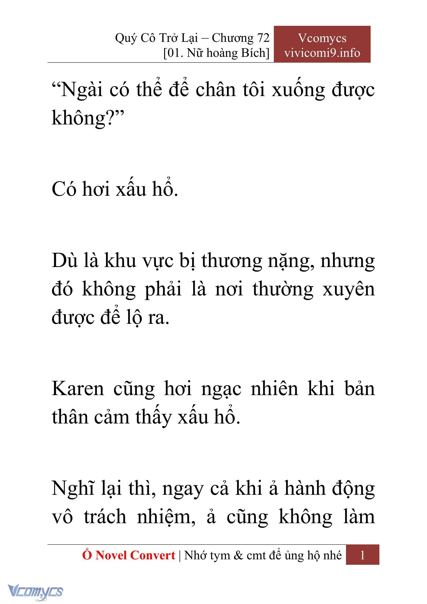 [Novel] Quý Cô Trở Lại Chapter 72 - Trang 4