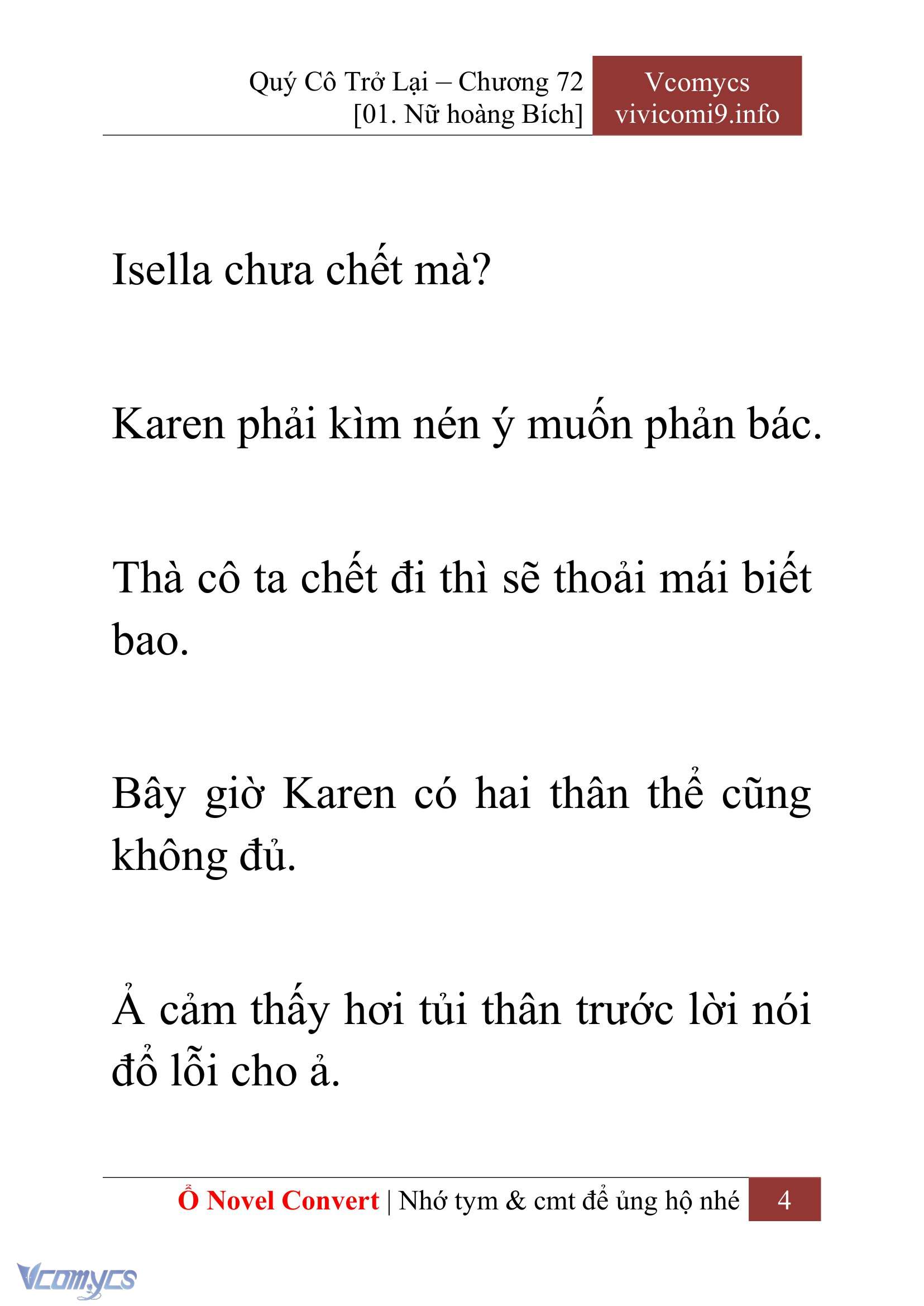 [Novel] Quý Cô Trở Lại Chapter 72 - Trang 7