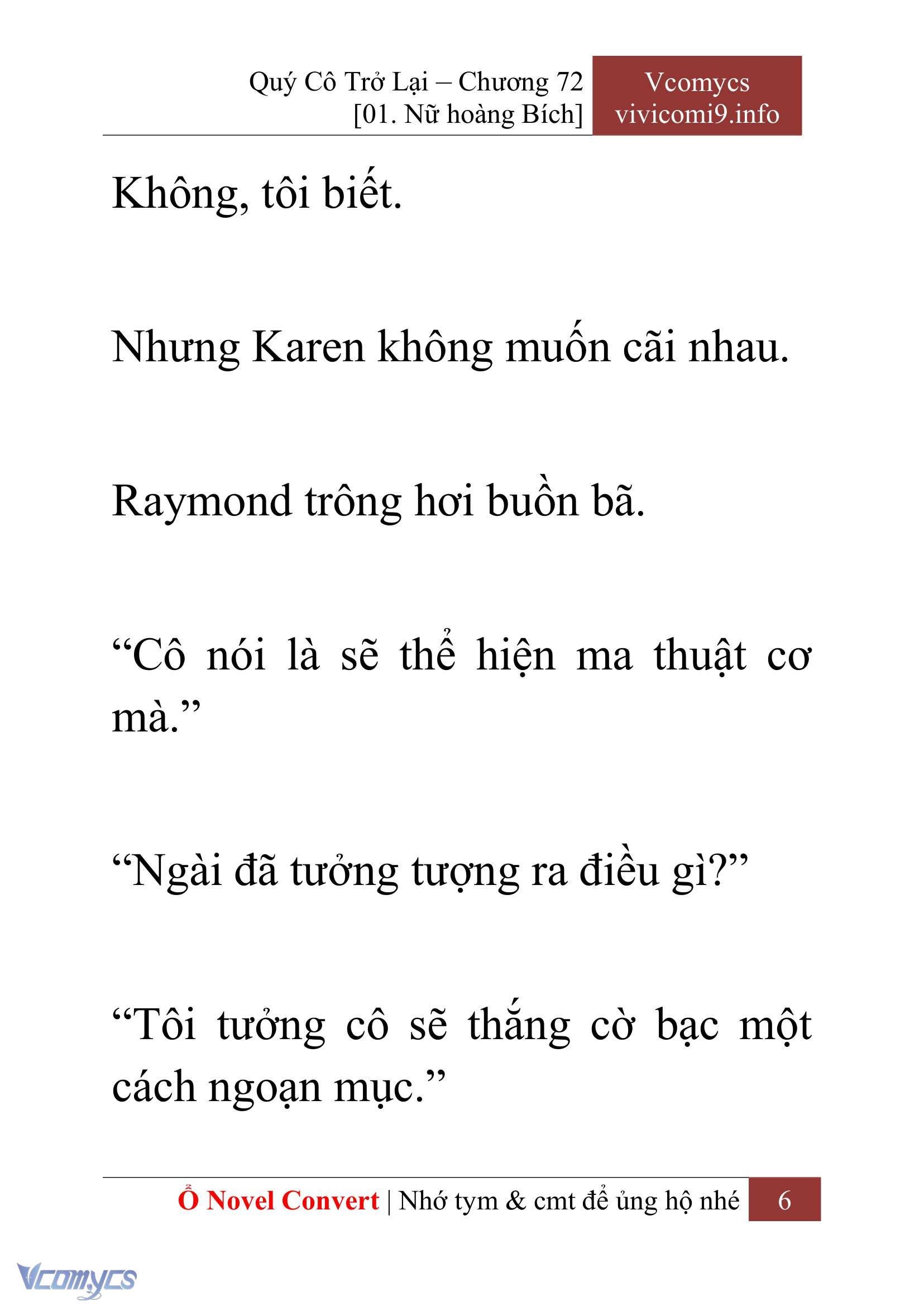 [Novel] Quý Cô Trở Lại Chapter 72 - Trang 9