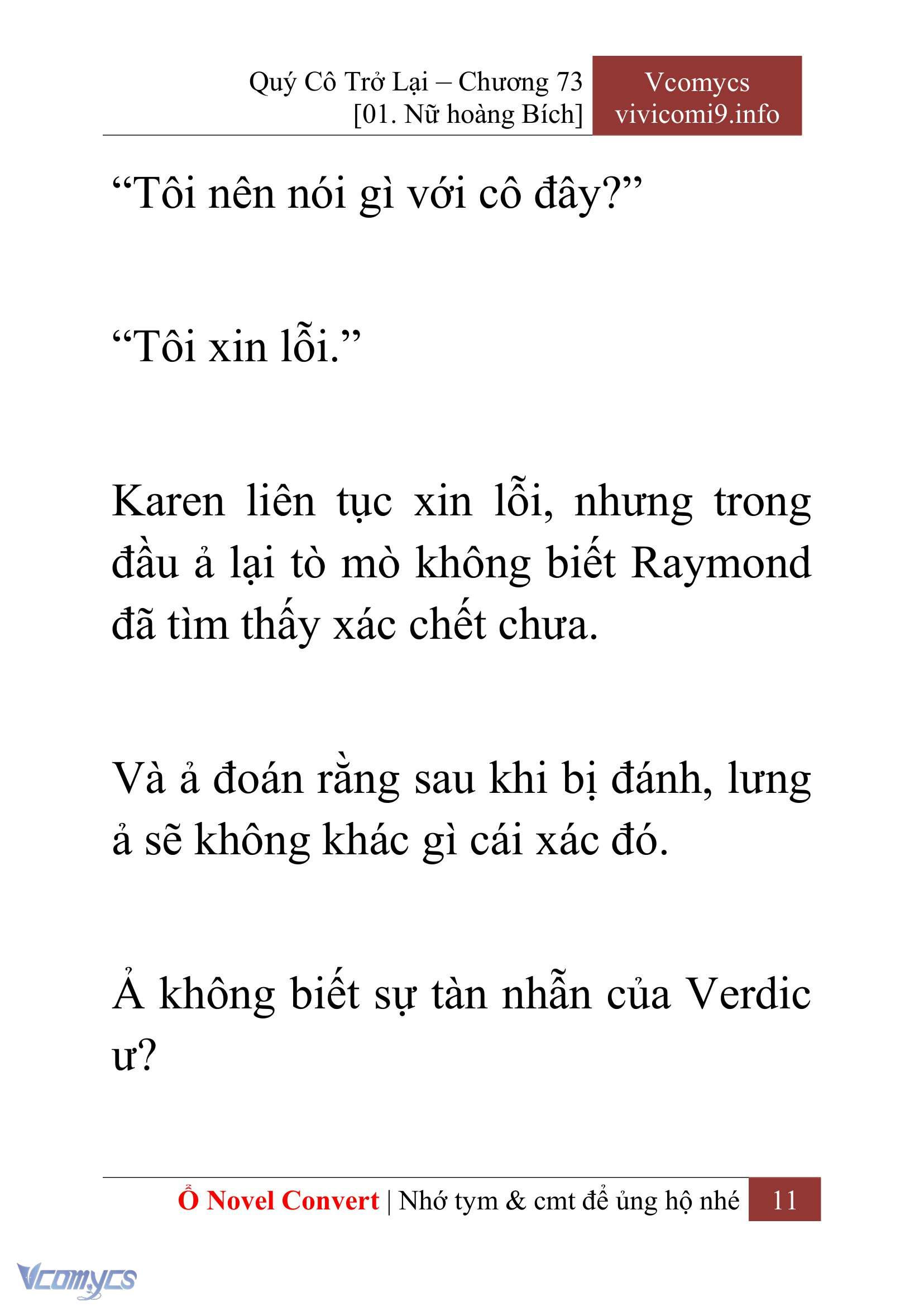 [Novel] Quý Cô Trở Lại Chapter 73 - Trang 14