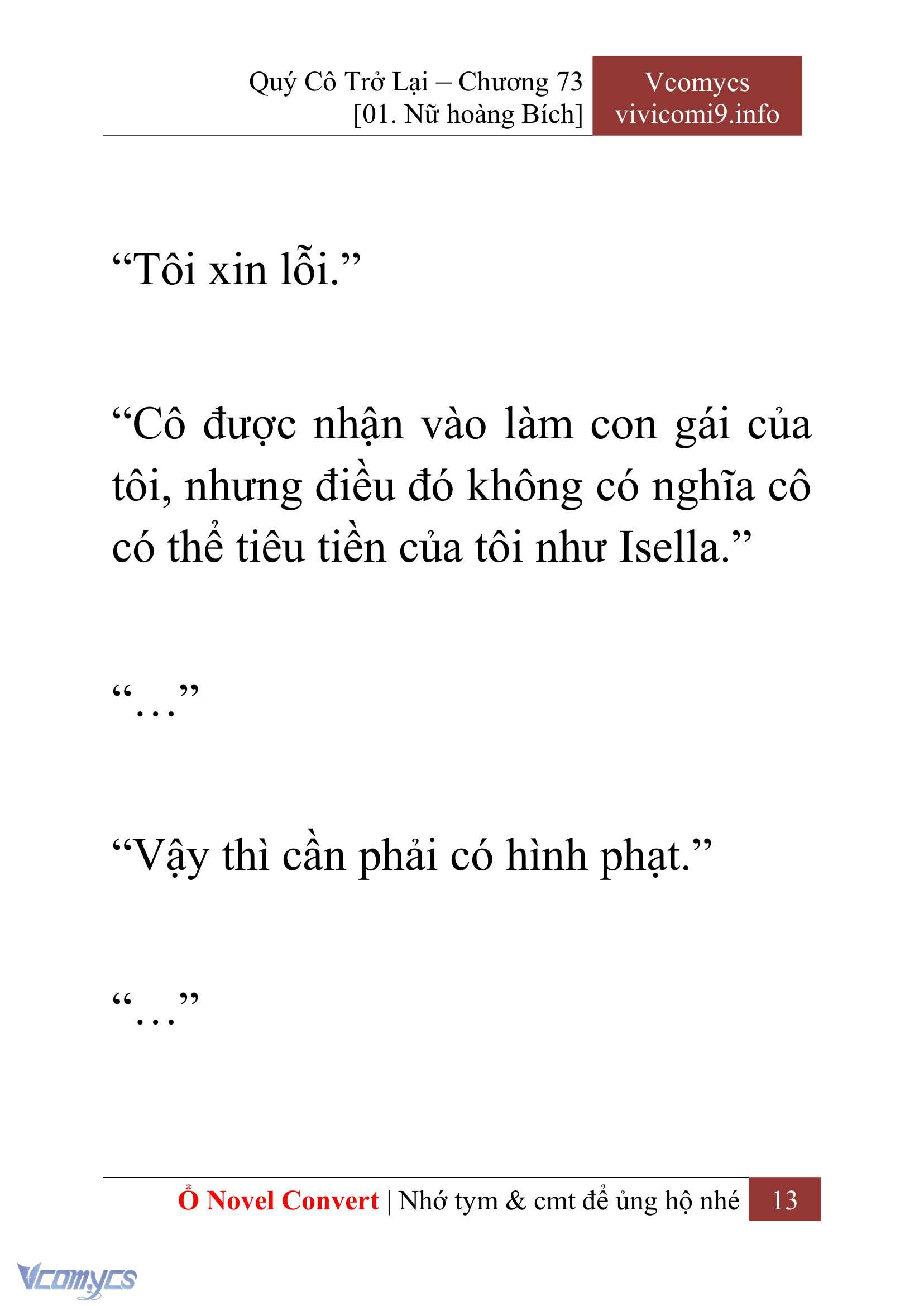 [Novel] Quý Cô Trở Lại Chapter 73 - Trang 16