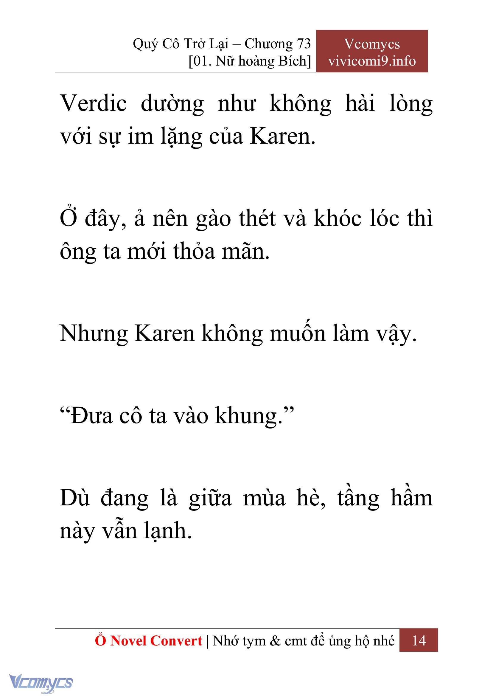 [Novel] Quý Cô Trở Lại Chapter 73 - Trang 17