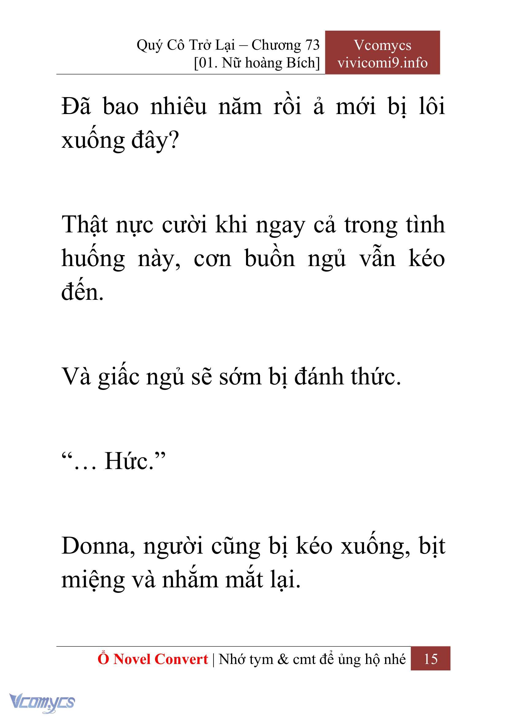 [Novel] Quý Cô Trở Lại Chapter 73 - Trang 18
