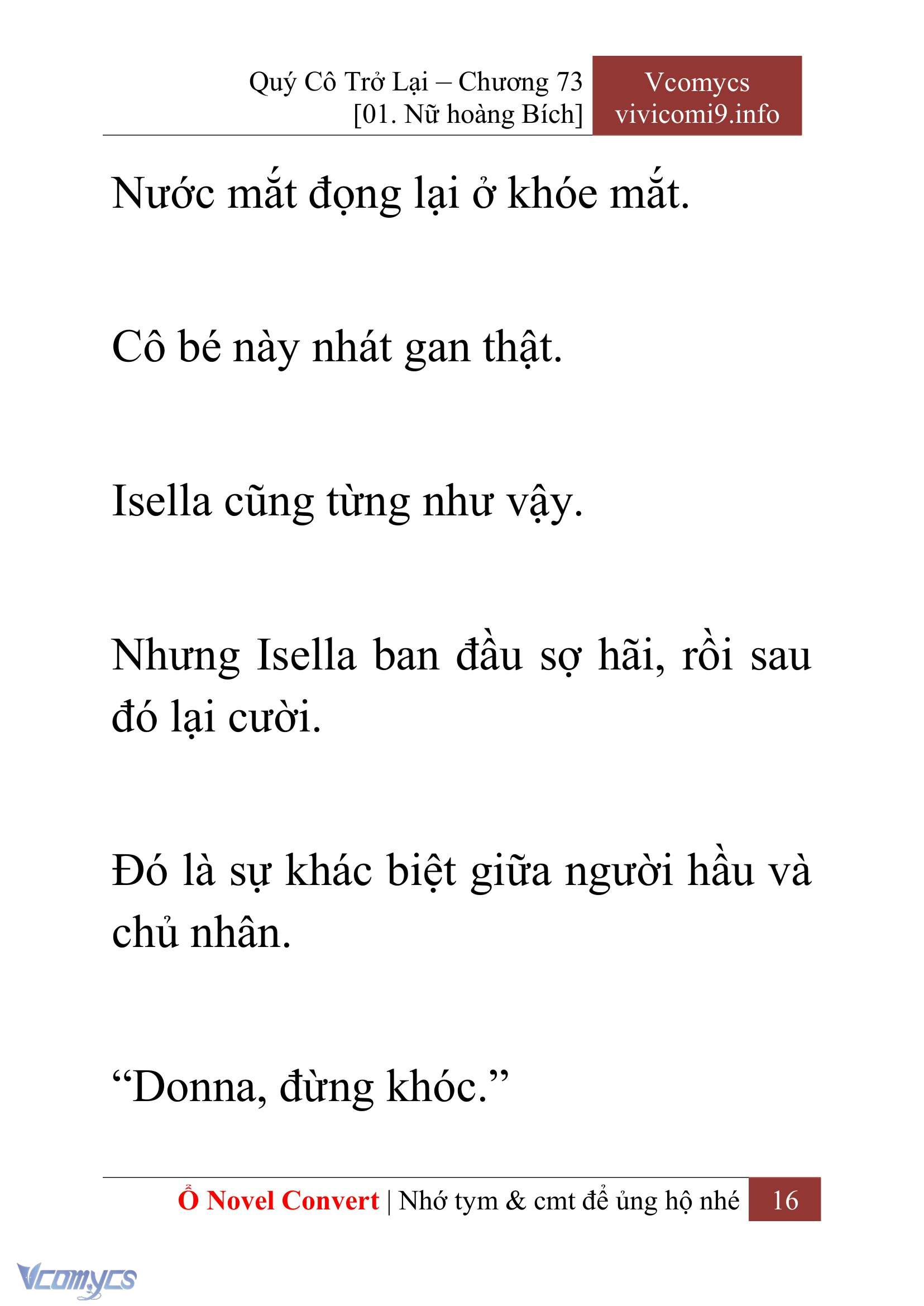 [Novel] Quý Cô Trở Lại Chapter 73 - Trang 19