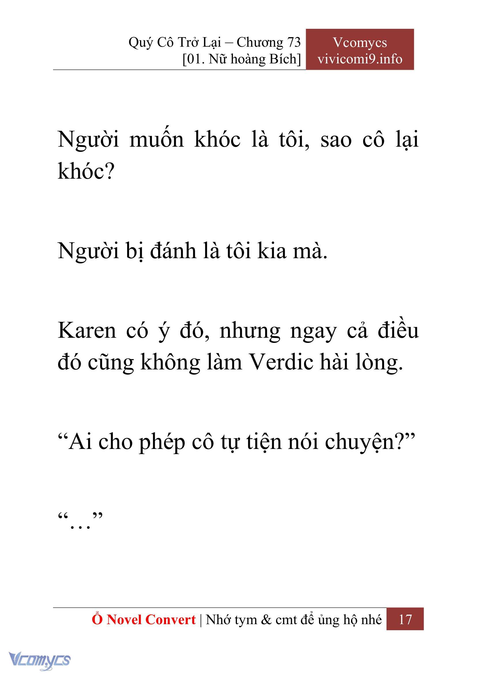 [Novel] Quý Cô Trở Lại Chapter 73 - Trang 20