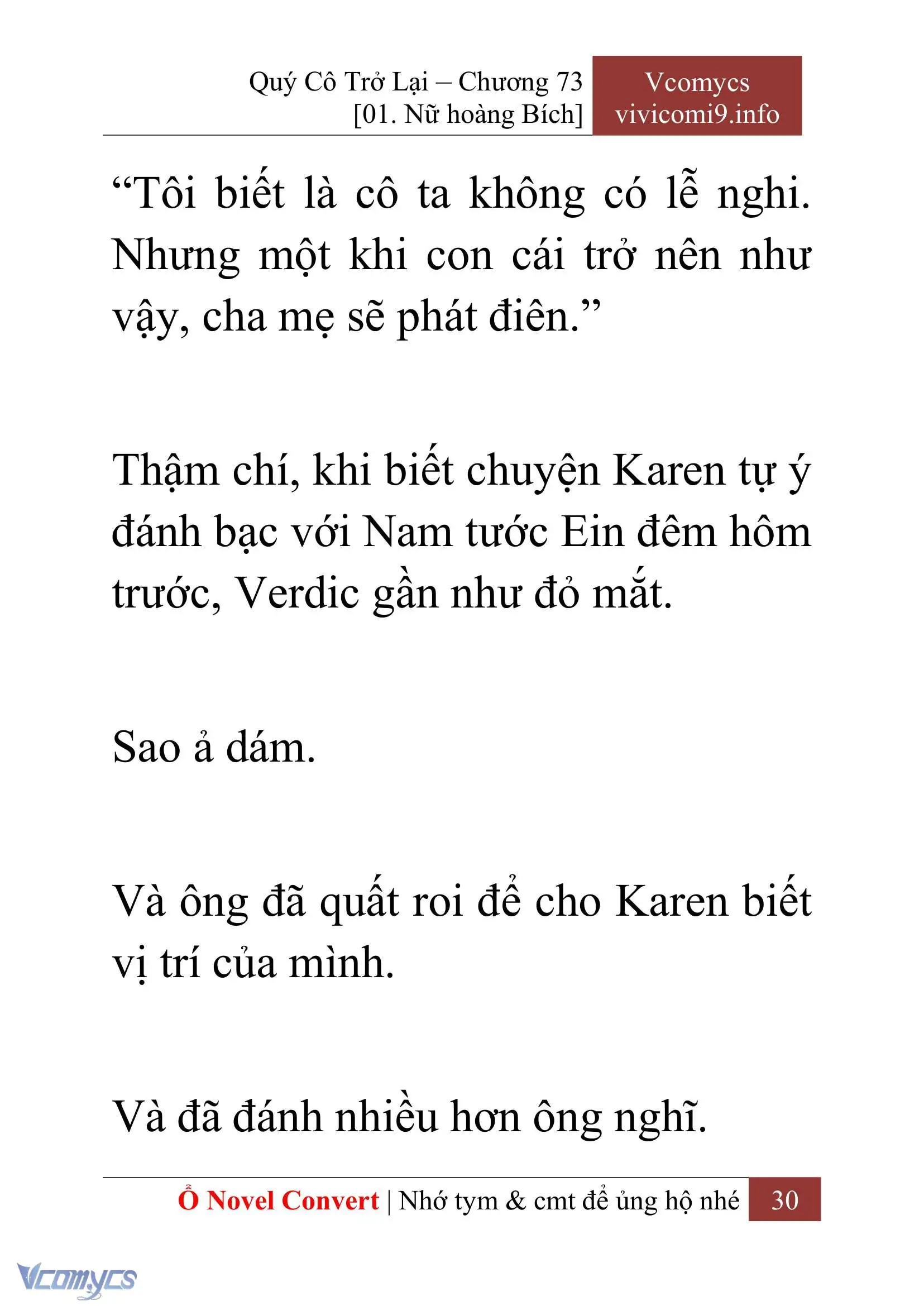 [Novel] Quý Cô Trở Lại Chapter 73 - Trang 33