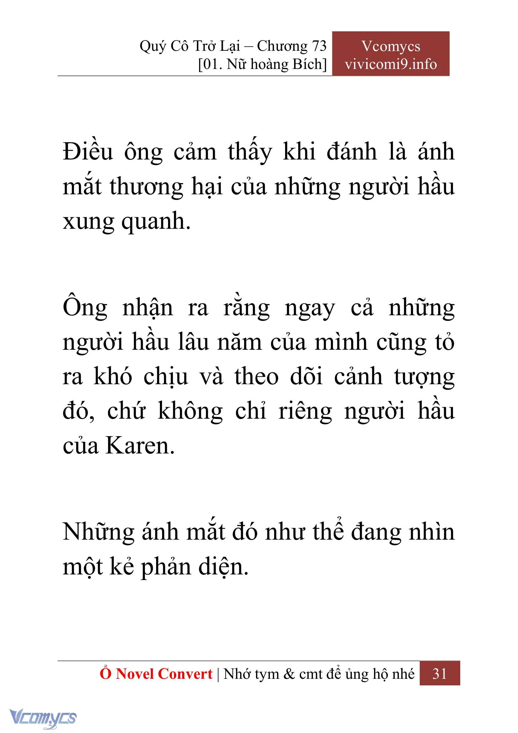 [Novel] Quý Cô Trở Lại Chapter 73 - Trang 34