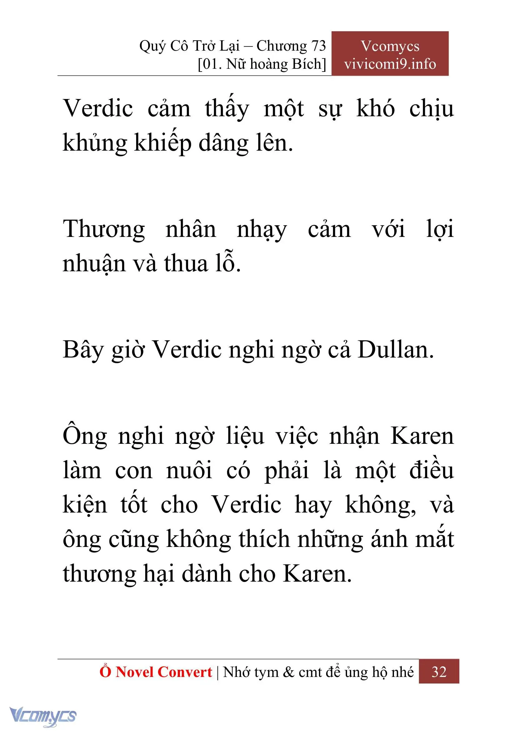 [Novel] Quý Cô Trở Lại Chapter 73 - Trang 35