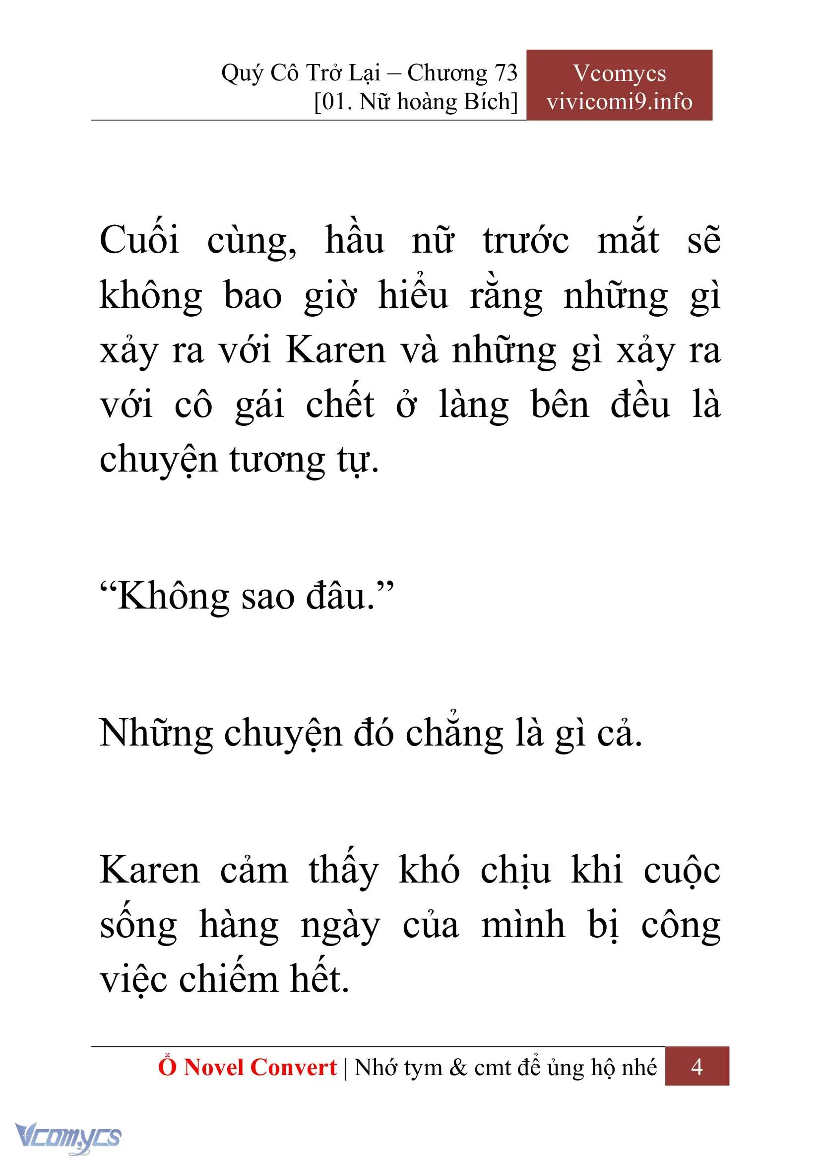 [Novel] Quý Cô Trở Lại Chapter 73 - Trang 7