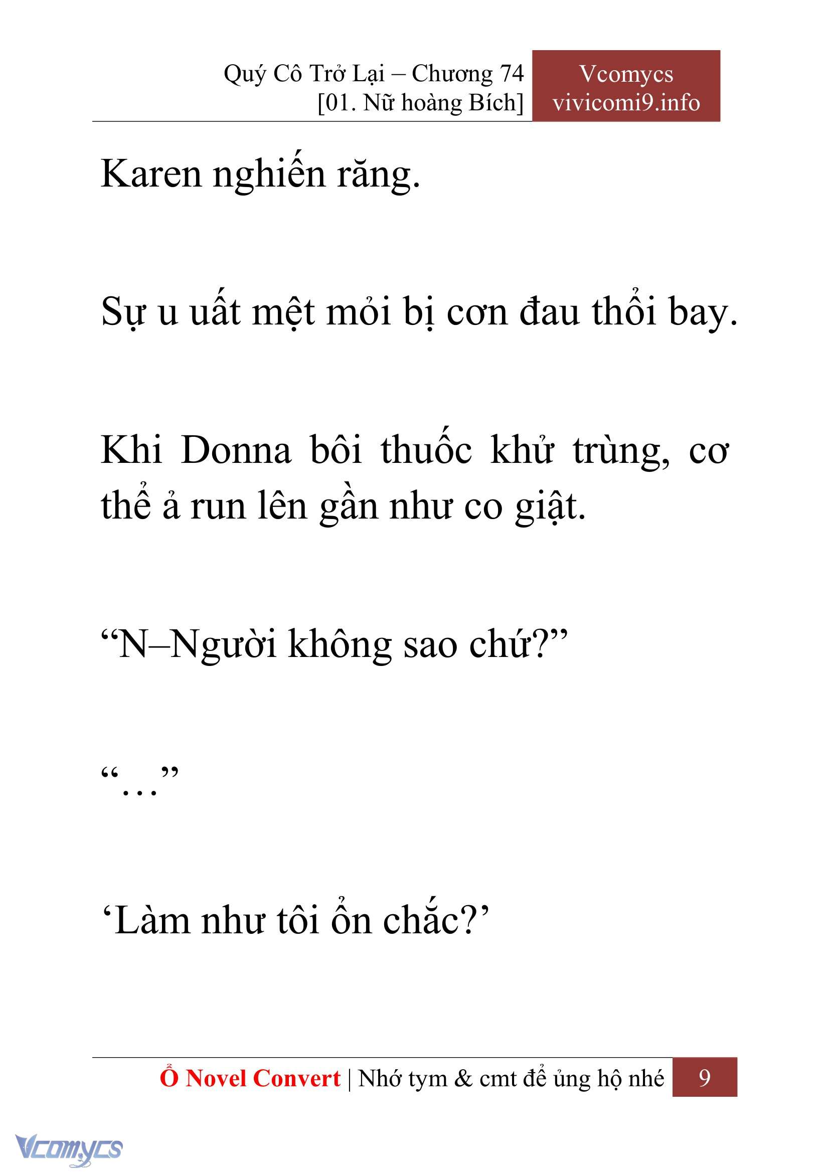 [Novel] Quý Cô Trở Lại Chapter 74 - Trang 12