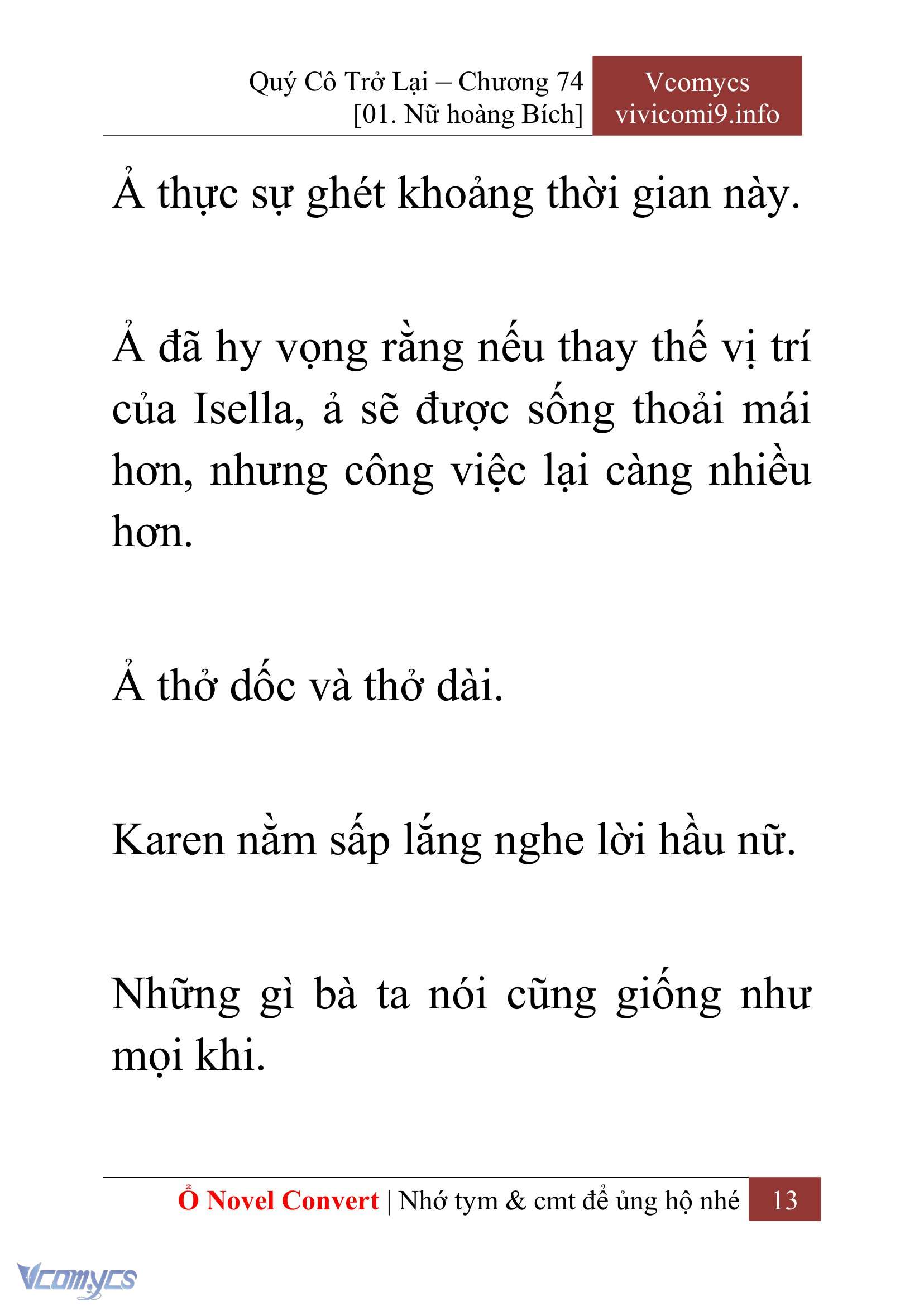 [Novel] Quý Cô Trở Lại Chapter 74 - Trang 16
