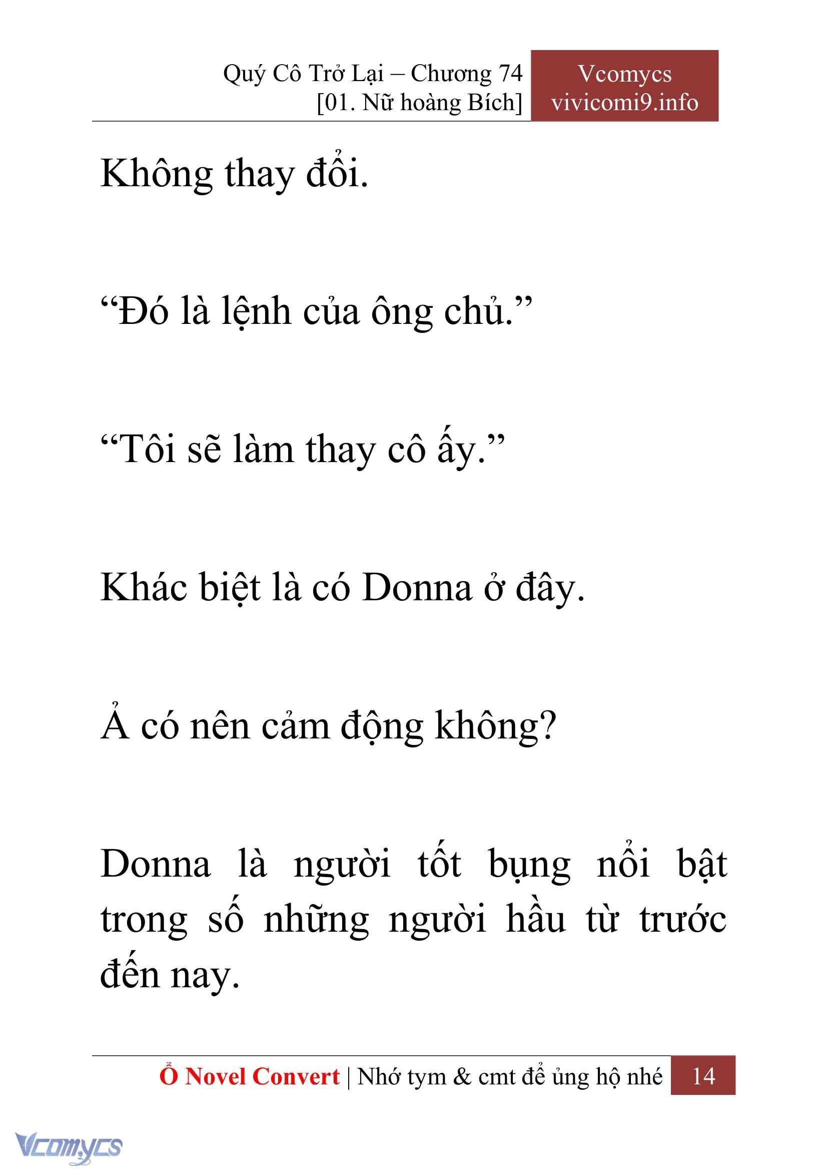 [Novel] Quý Cô Trở Lại Chapter 74 - Trang 17