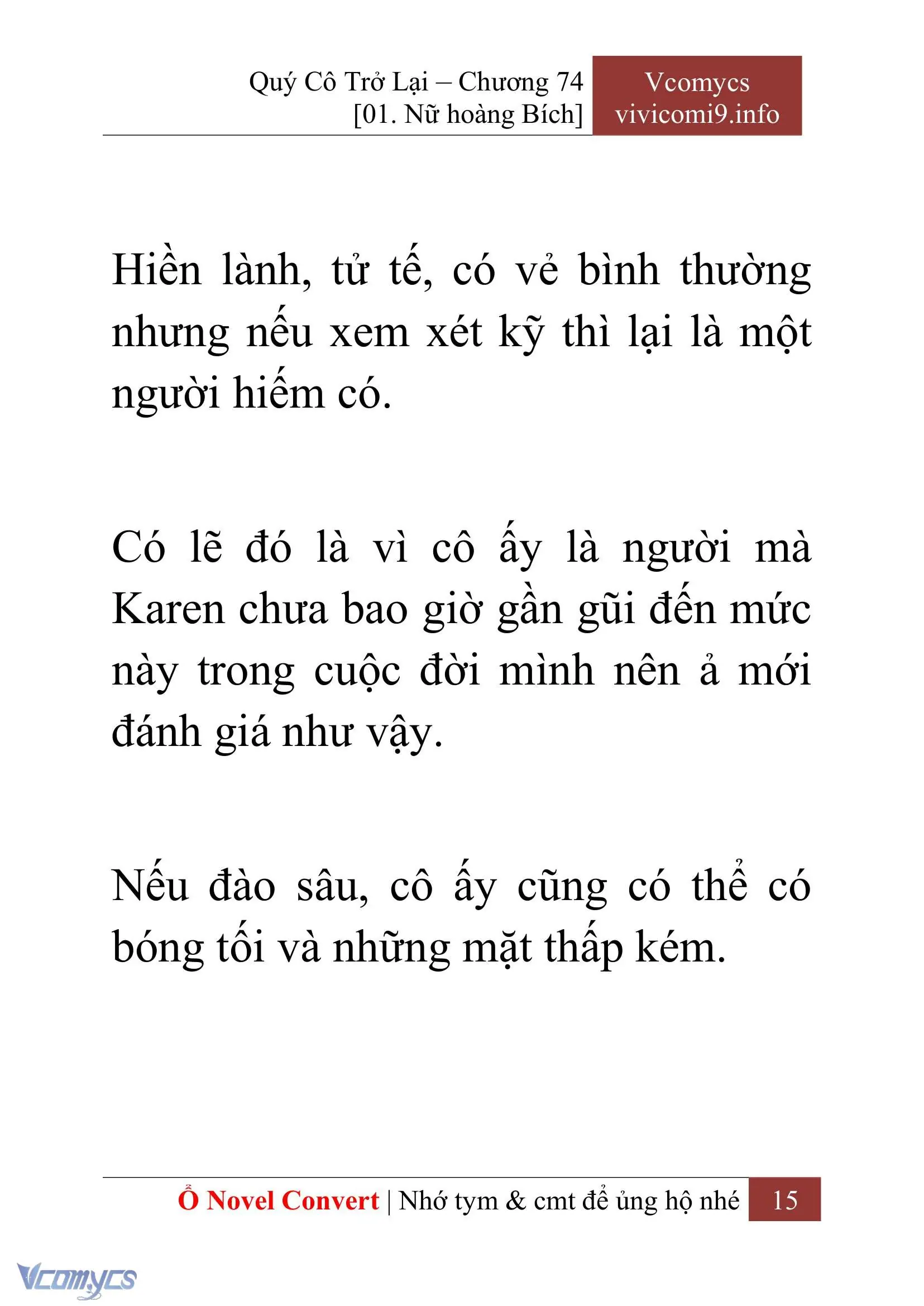 [Novel] Quý Cô Trở Lại Chapter 74 - Trang 18