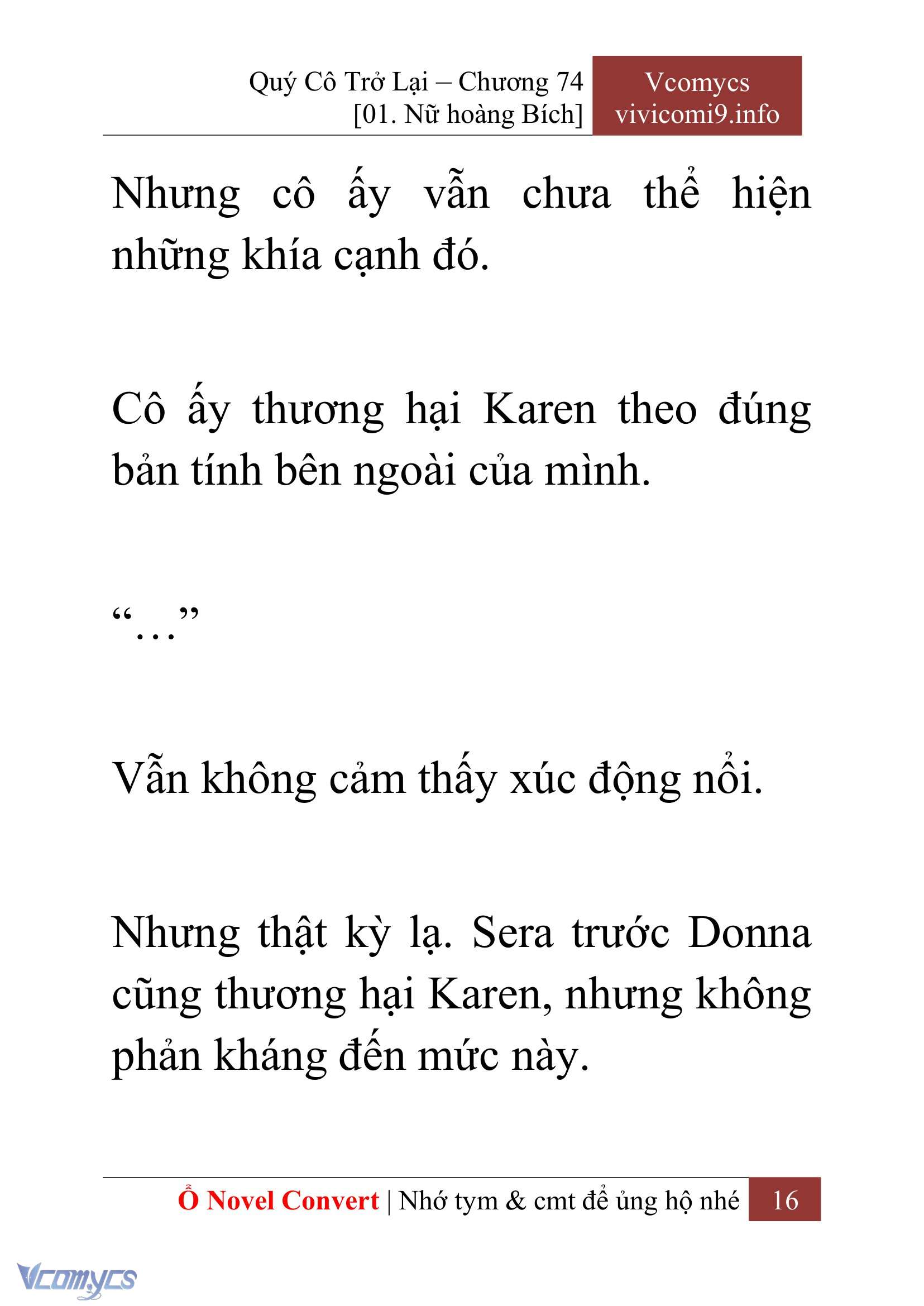 [Novel] Quý Cô Trở Lại Chapter 74 - Trang 19