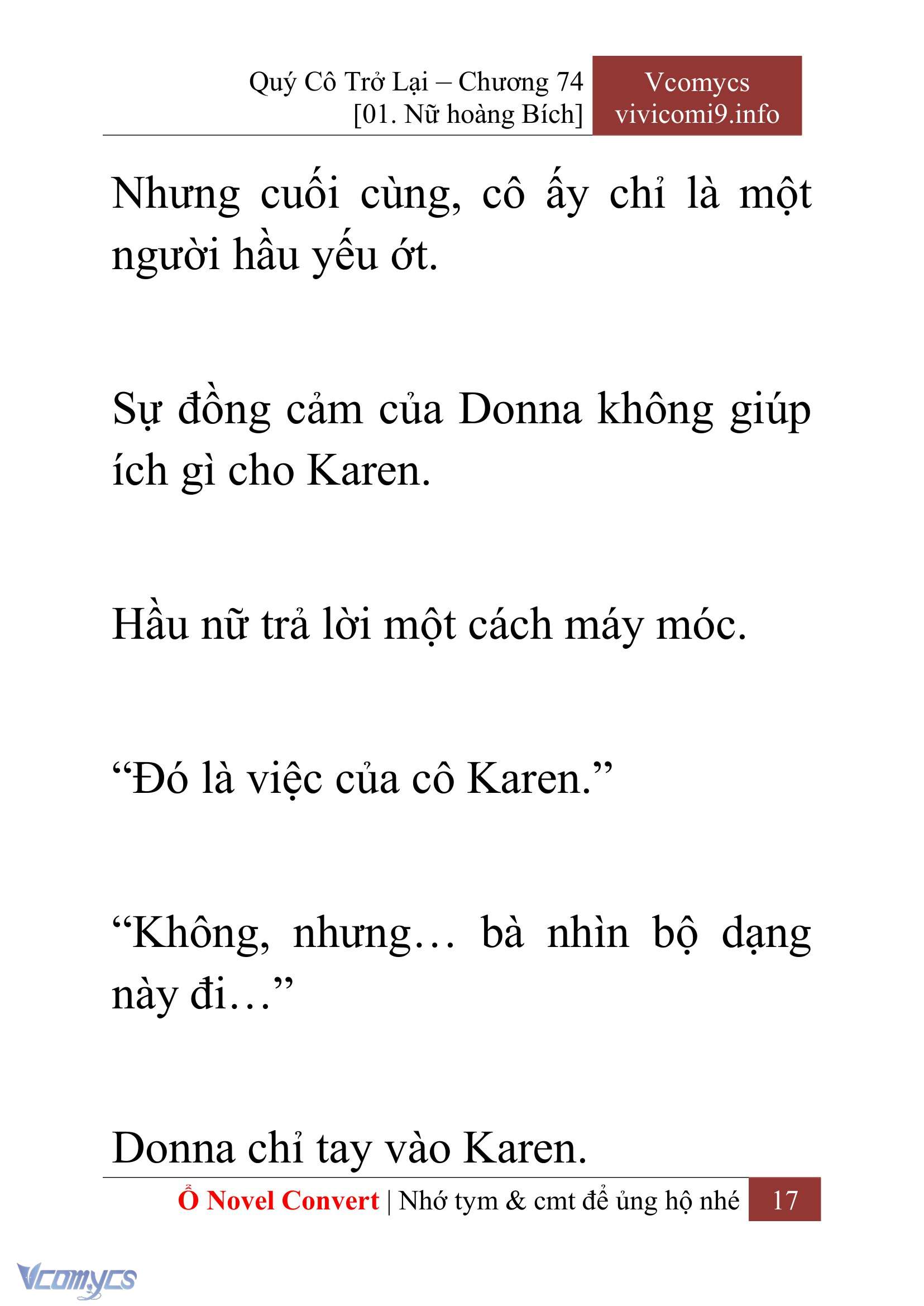 [Novel] Quý Cô Trở Lại Chapter 74 - Trang 20