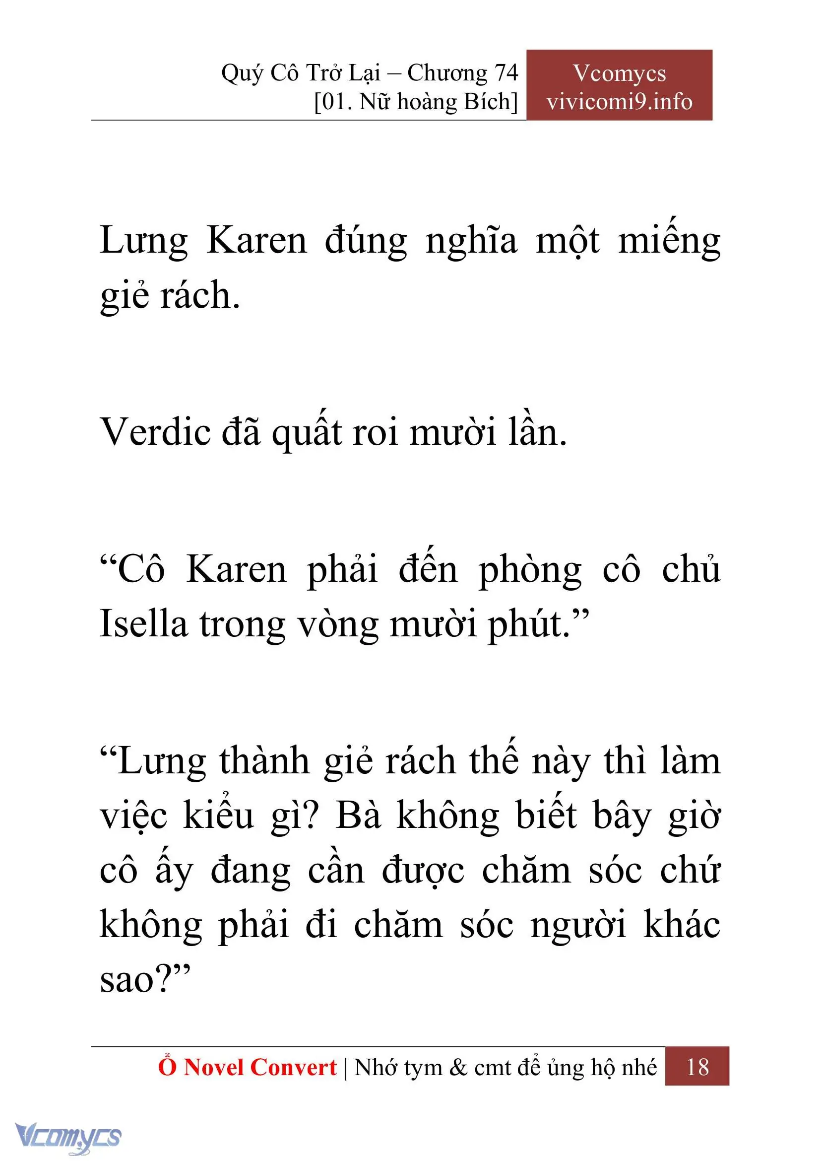 [Novel] Quý Cô Trở Lại Chapter 74 - Trang 21