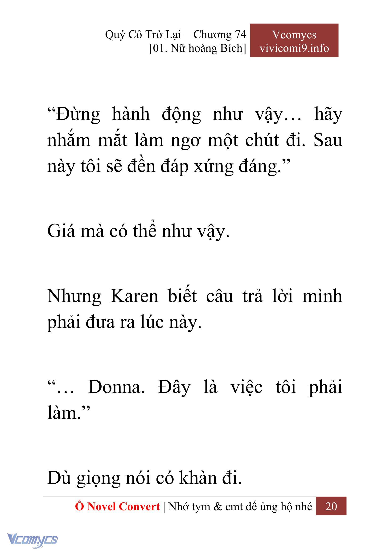 [Novel] Quý Cô Trở Lại Chapter 74 - Trang 23