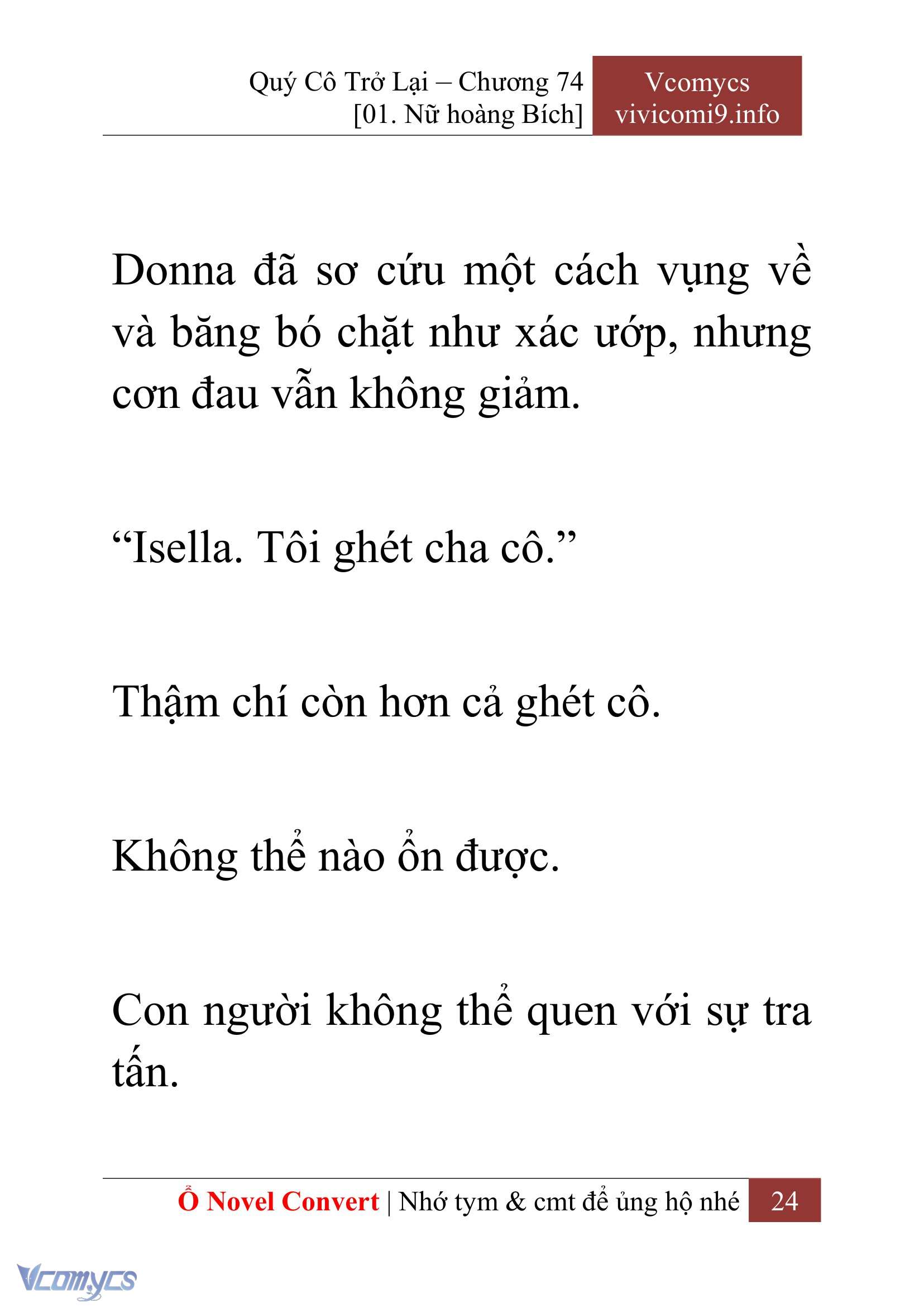 [Novel] Quý Cô Trở Lại Chapter 74 - Trang 27